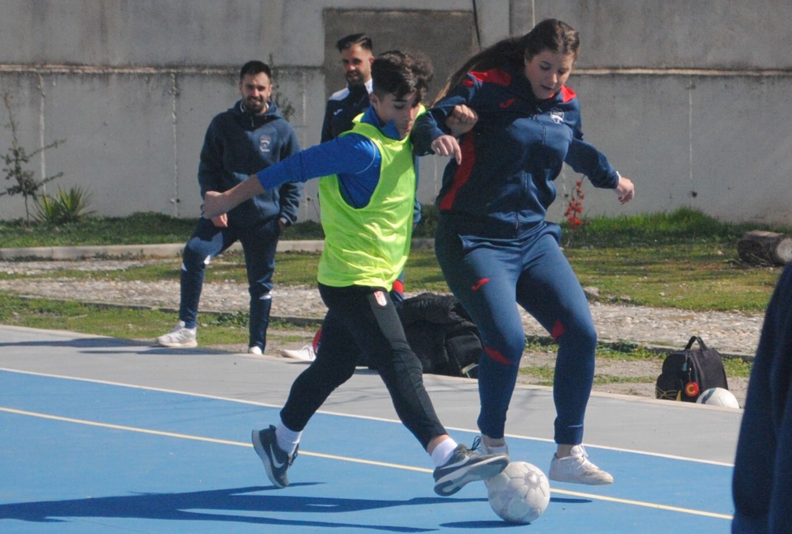Un momento de la actividad que tuvo lugar en el Colegio La Paz