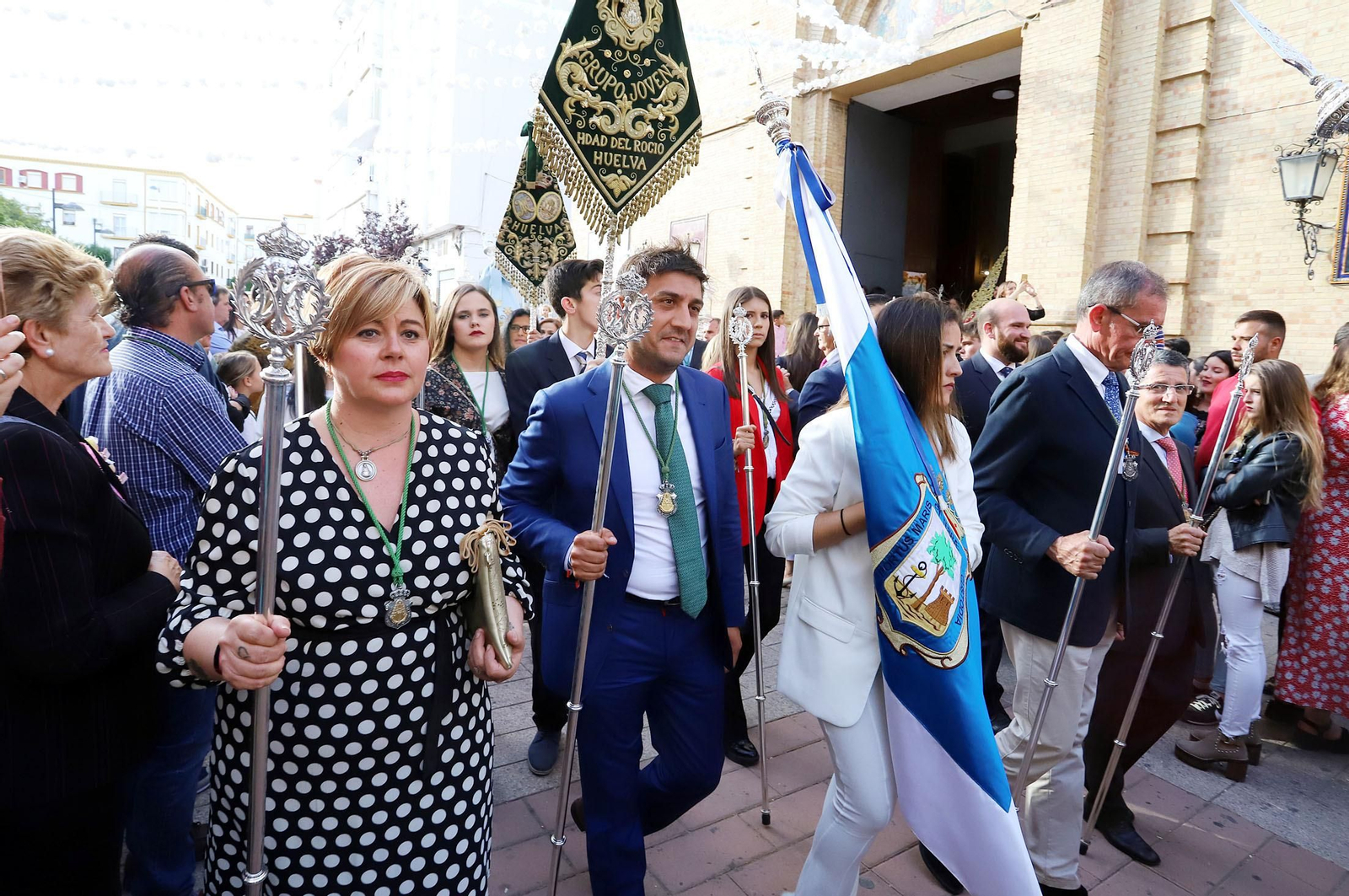Imágenes de la función y traslado de la Hermandad del Rocío de Huelva