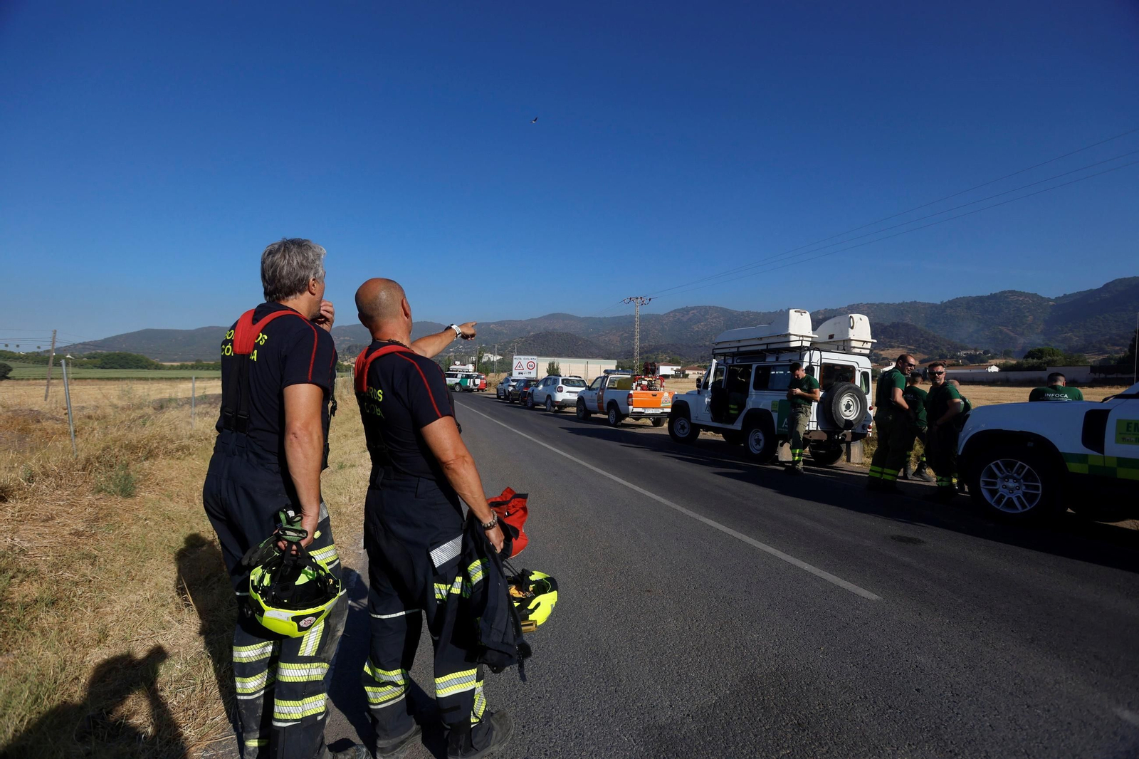 Las imágenes del incendio forestal de la Sierra de Córdoba