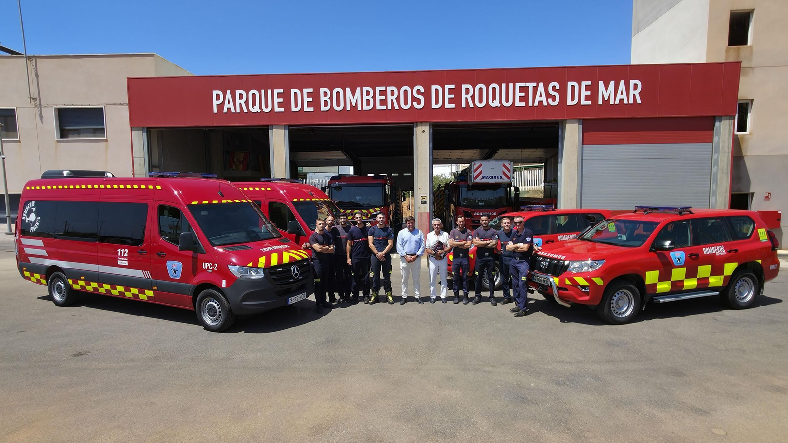 Nueva dotación de vehículos para el cuerpo de Bomberos del Poniente.