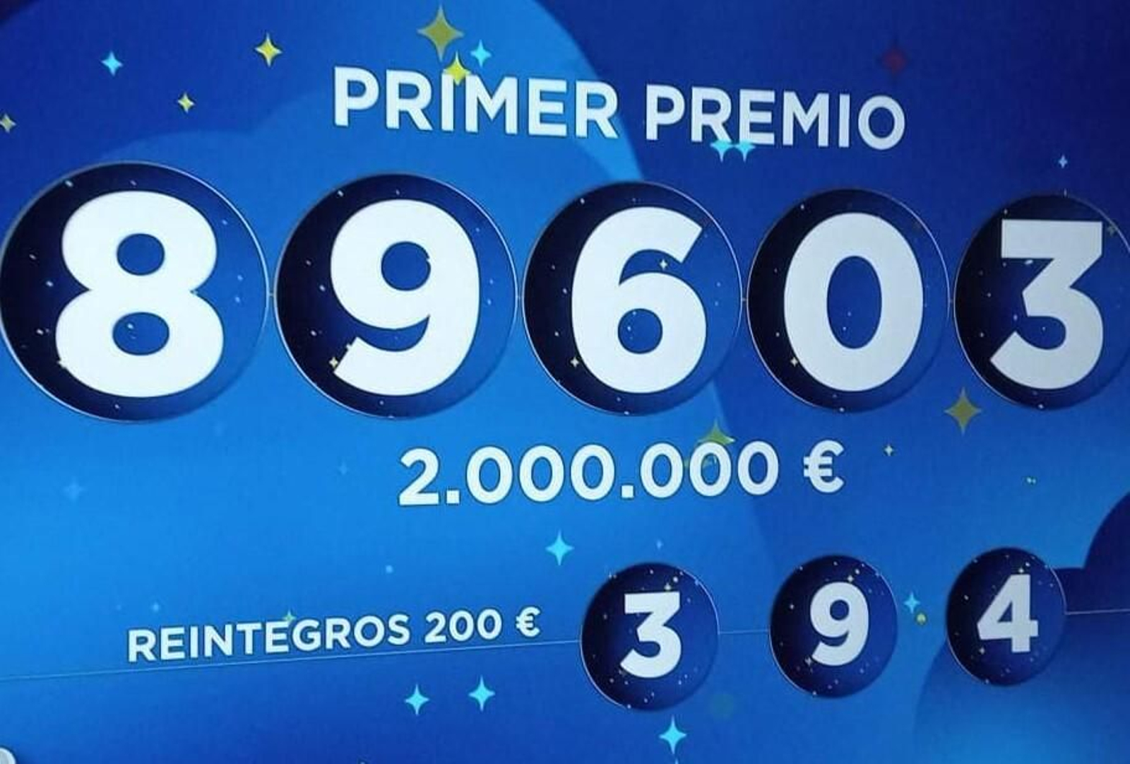 El número 89.603, gordo del sorteo de El Niño, repartido íntegramente en Girona