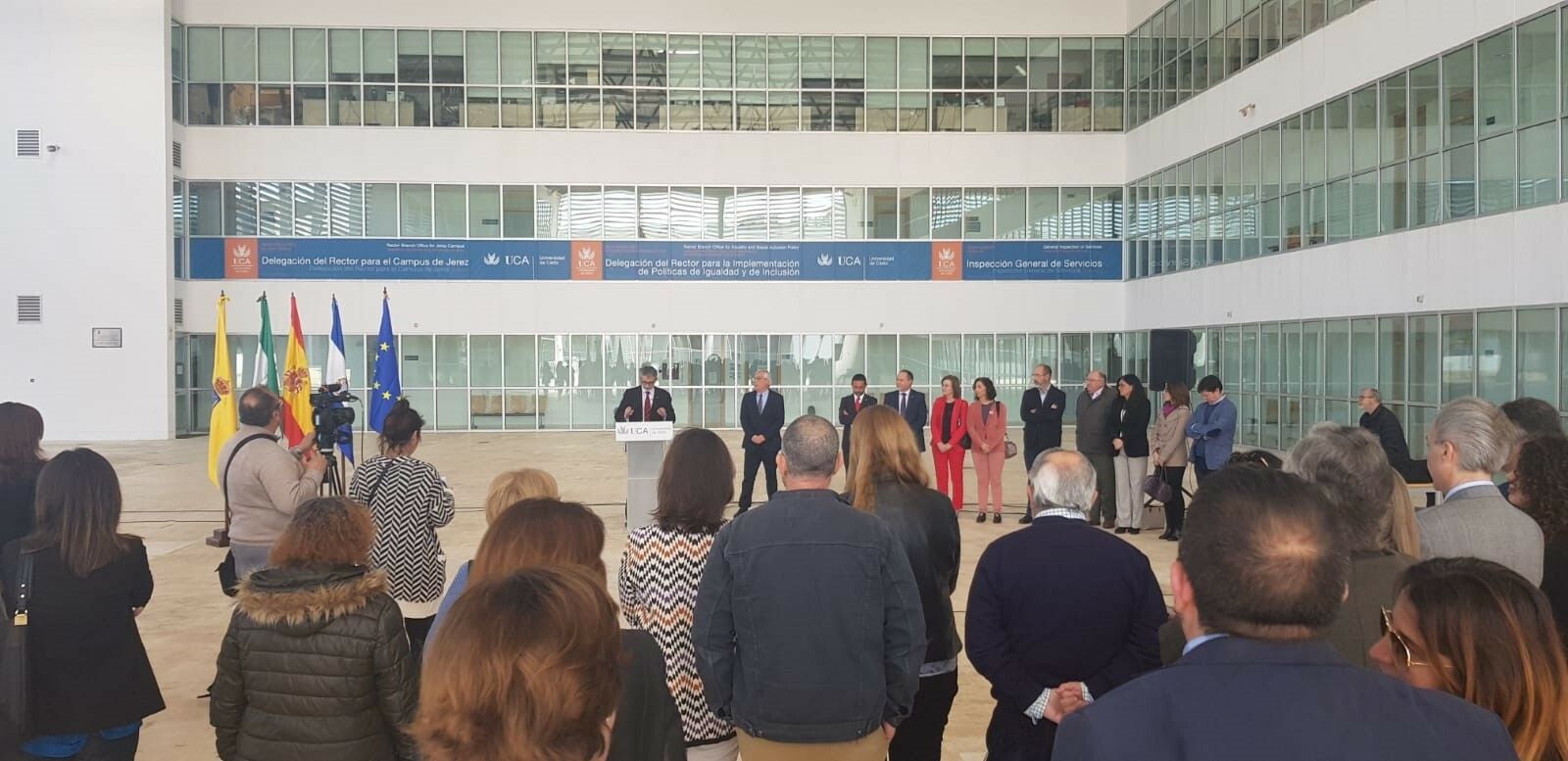 Acto de inauguración de los nuevos espacios en el Campus de Jerez