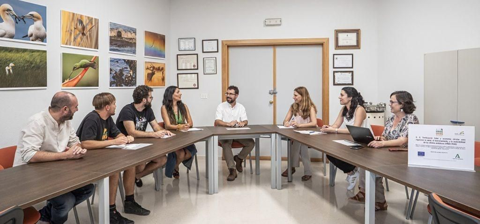 Imagen del I encuentro del Grupo Operativo ‘Viñas Vivas’ celebrado en la UCA