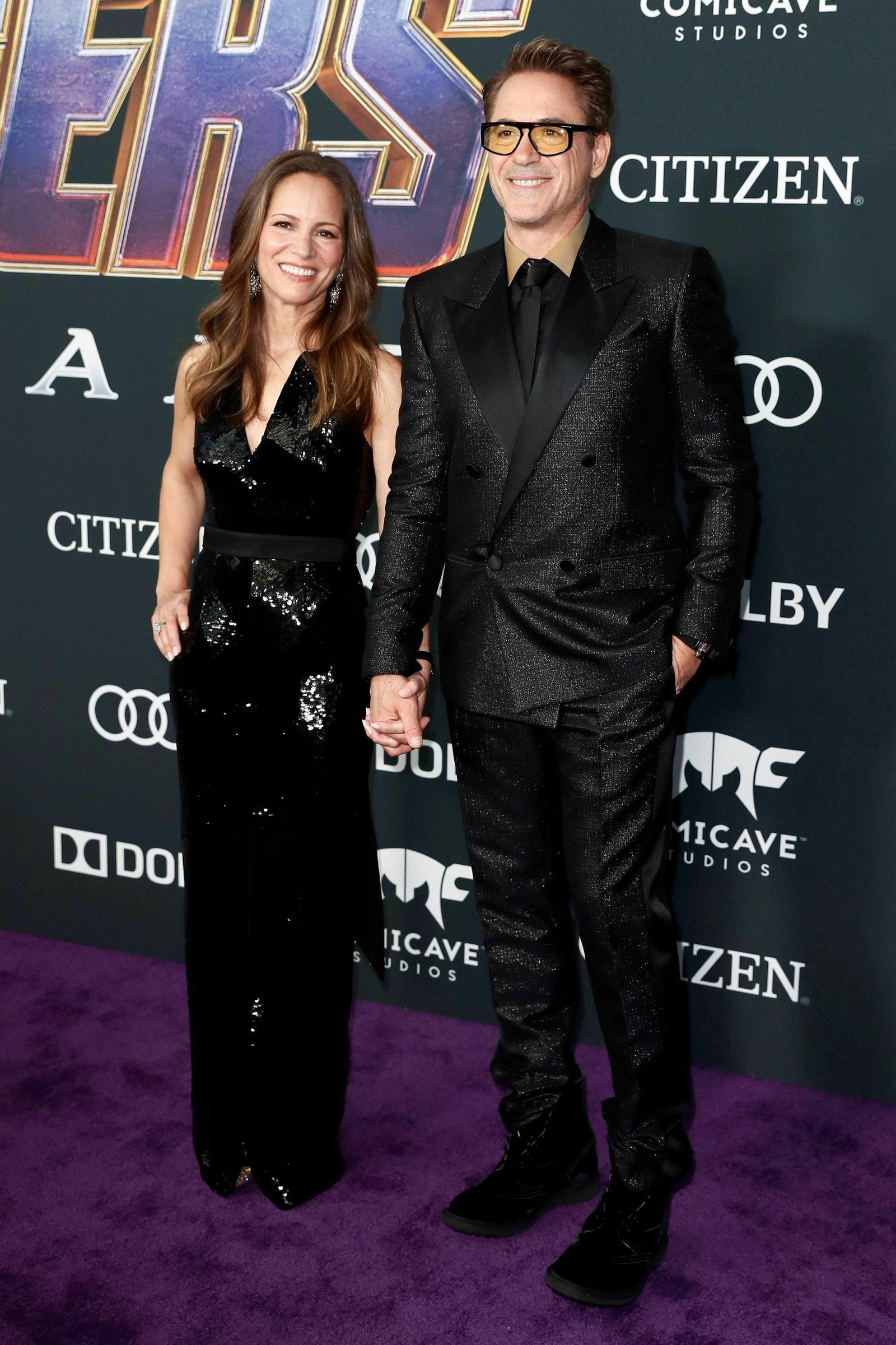 Susan Downey y Robert Downey Jr. Vengadores: Endgame, la alfombra roja de la première más esperada del año