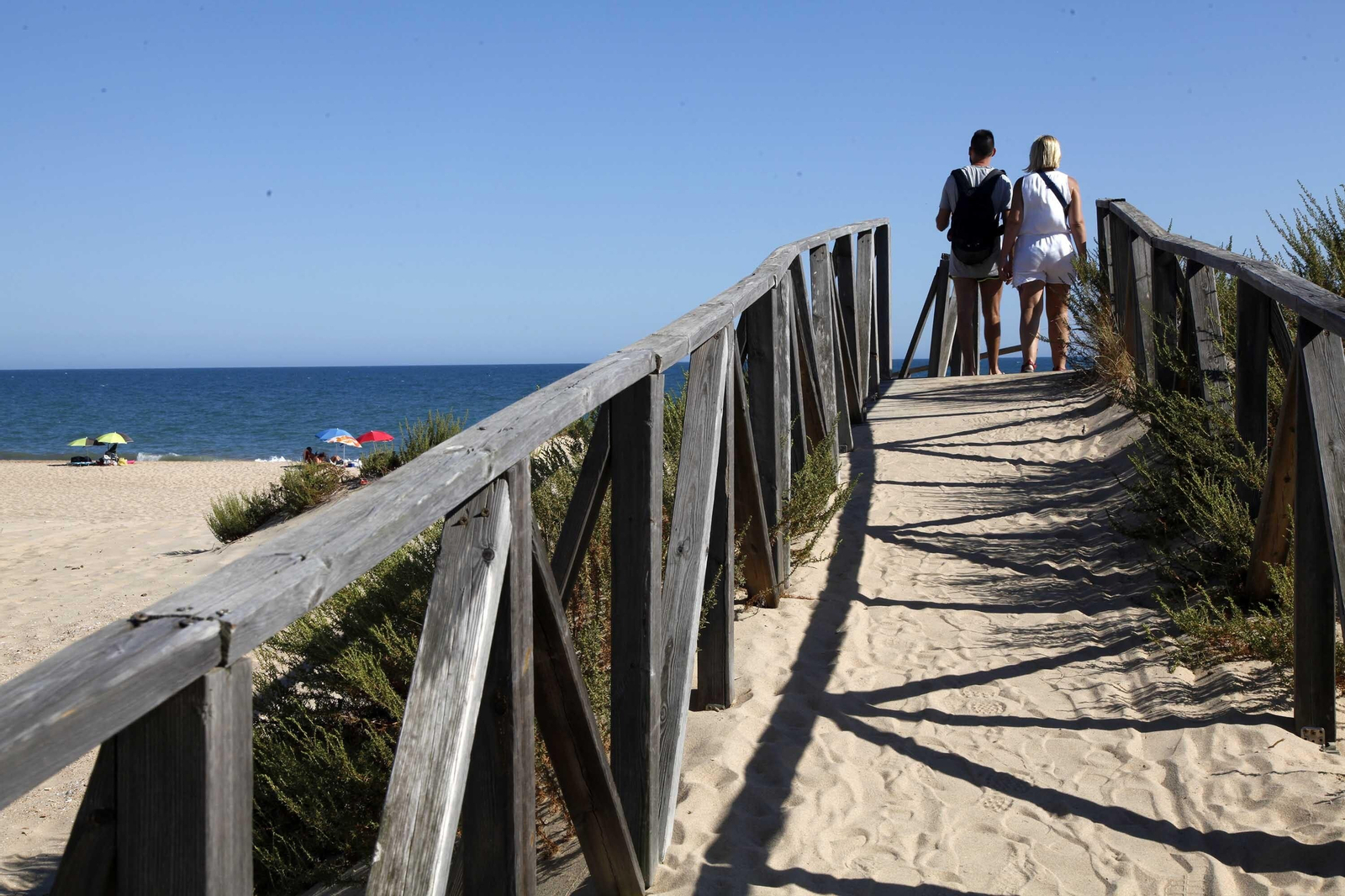 La playa de Nueva Umbría en Lepe