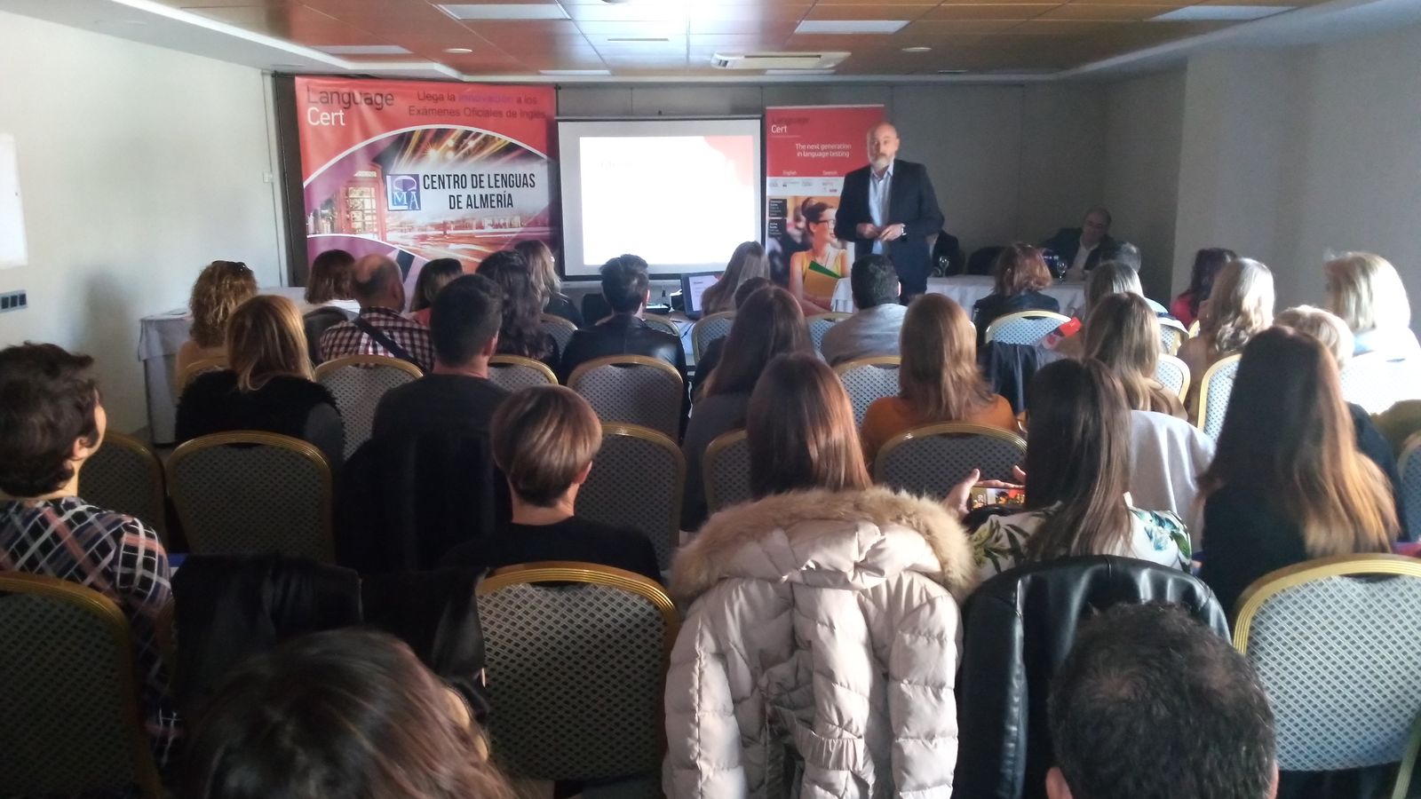 Carlos García, durante su intervención