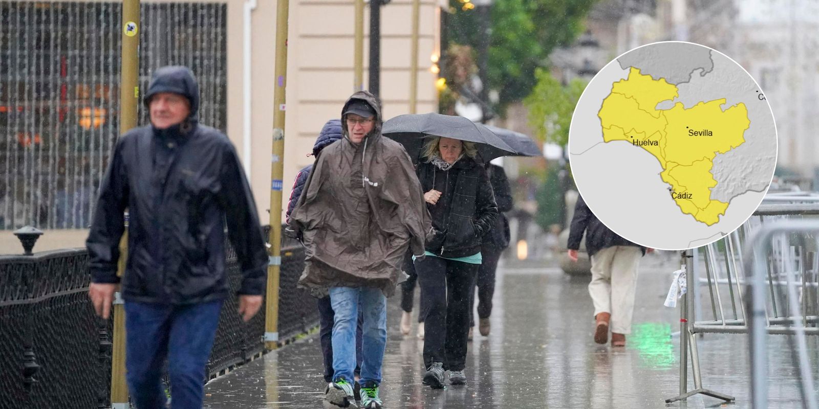 n Andalucía occidental pueden acumularse hasta 15 litros en una hora.