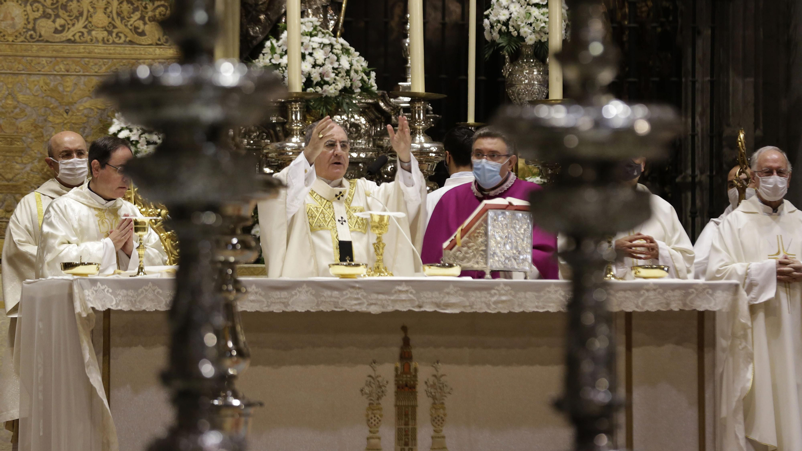 La festividad de la Virgen de los Reyes  marcada por la pandemia