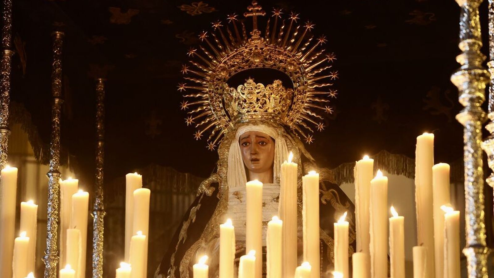La Virgen de Montserrat el pasado Viernes Santo