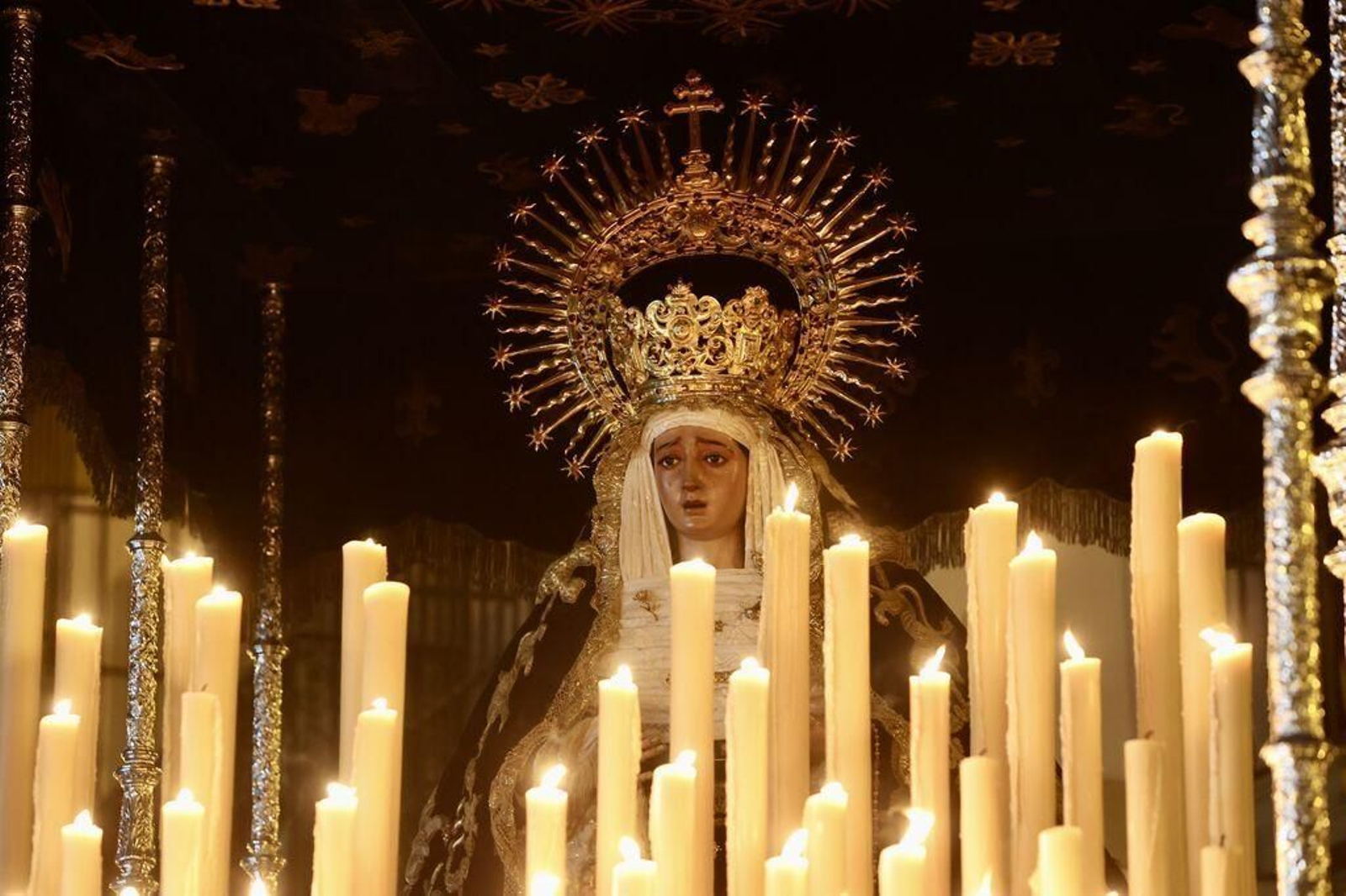 La Virgen de Montserrat el pasado Viernes Santo