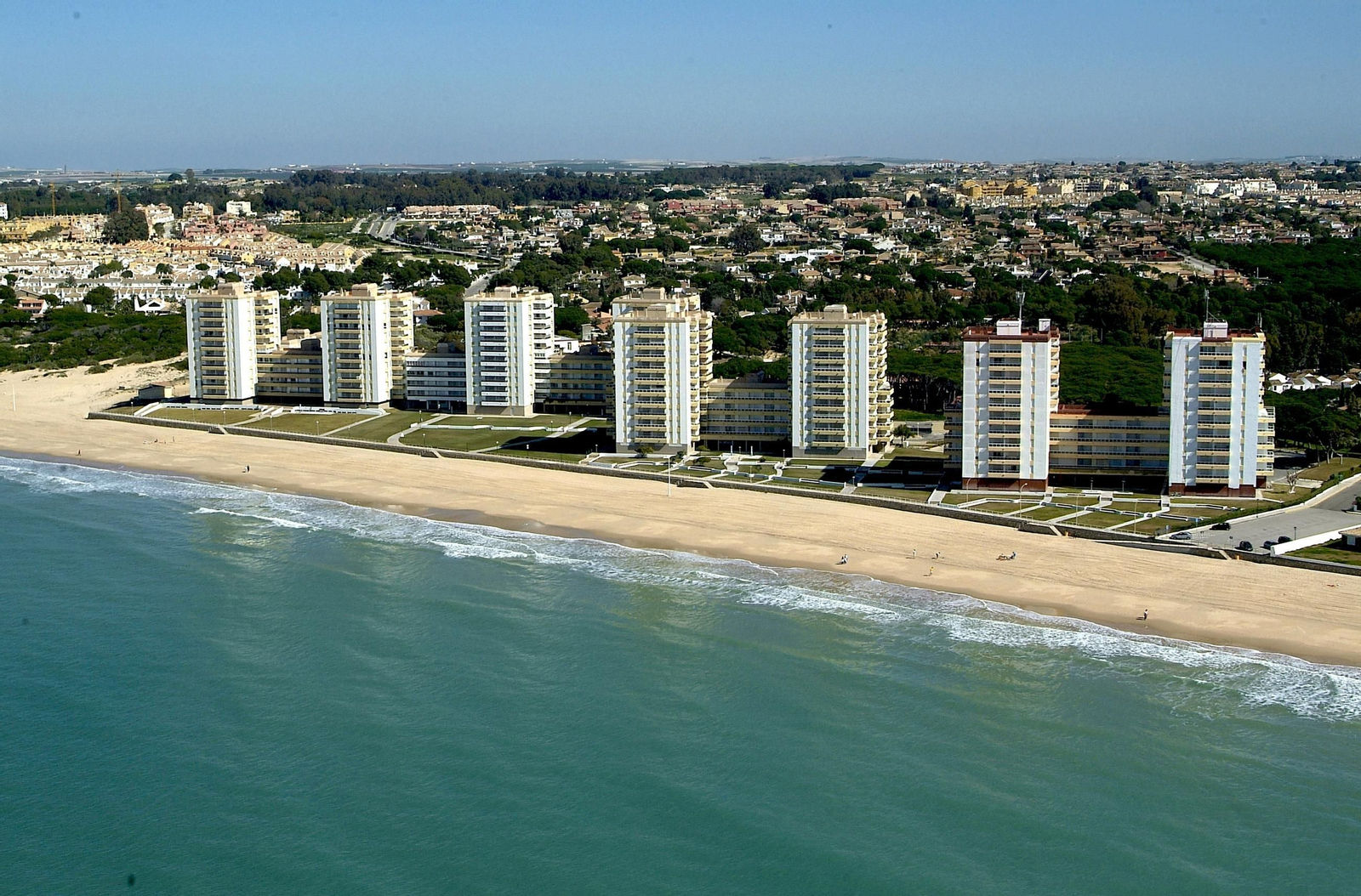Vistas panorámicas de la playa de Santa Catalina, El Puerto de Santa María