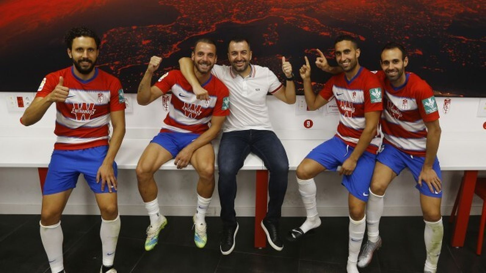 Germán, Soldado, Diego Martínez, Montoro y Víctor Díaz (de izda. a derecha)