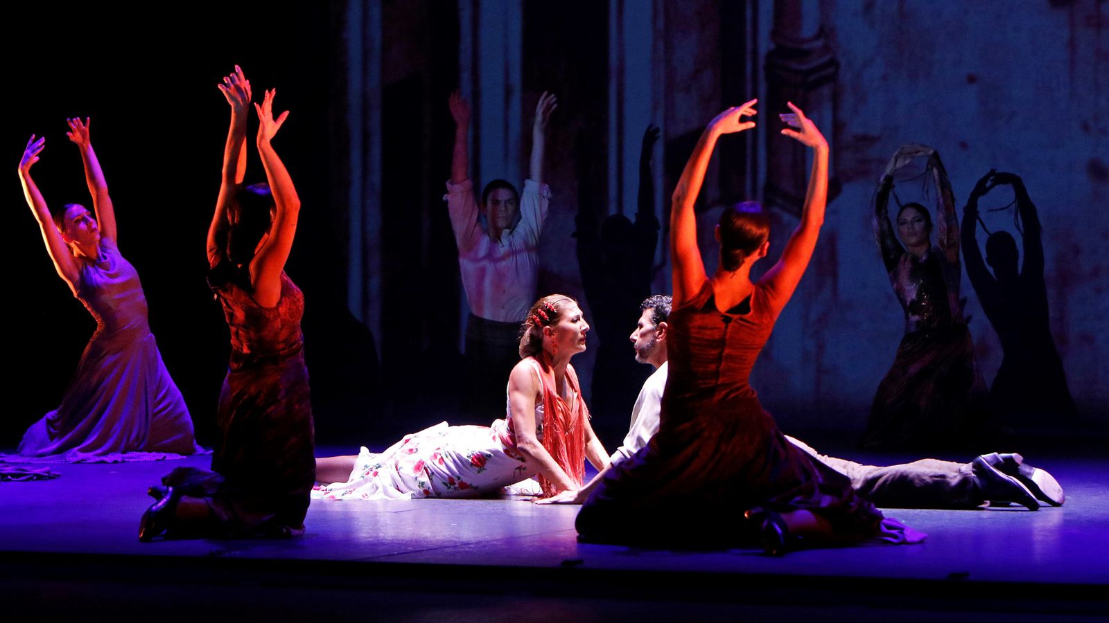 El Ballet Flamenco de Andalucía, durante una representación.