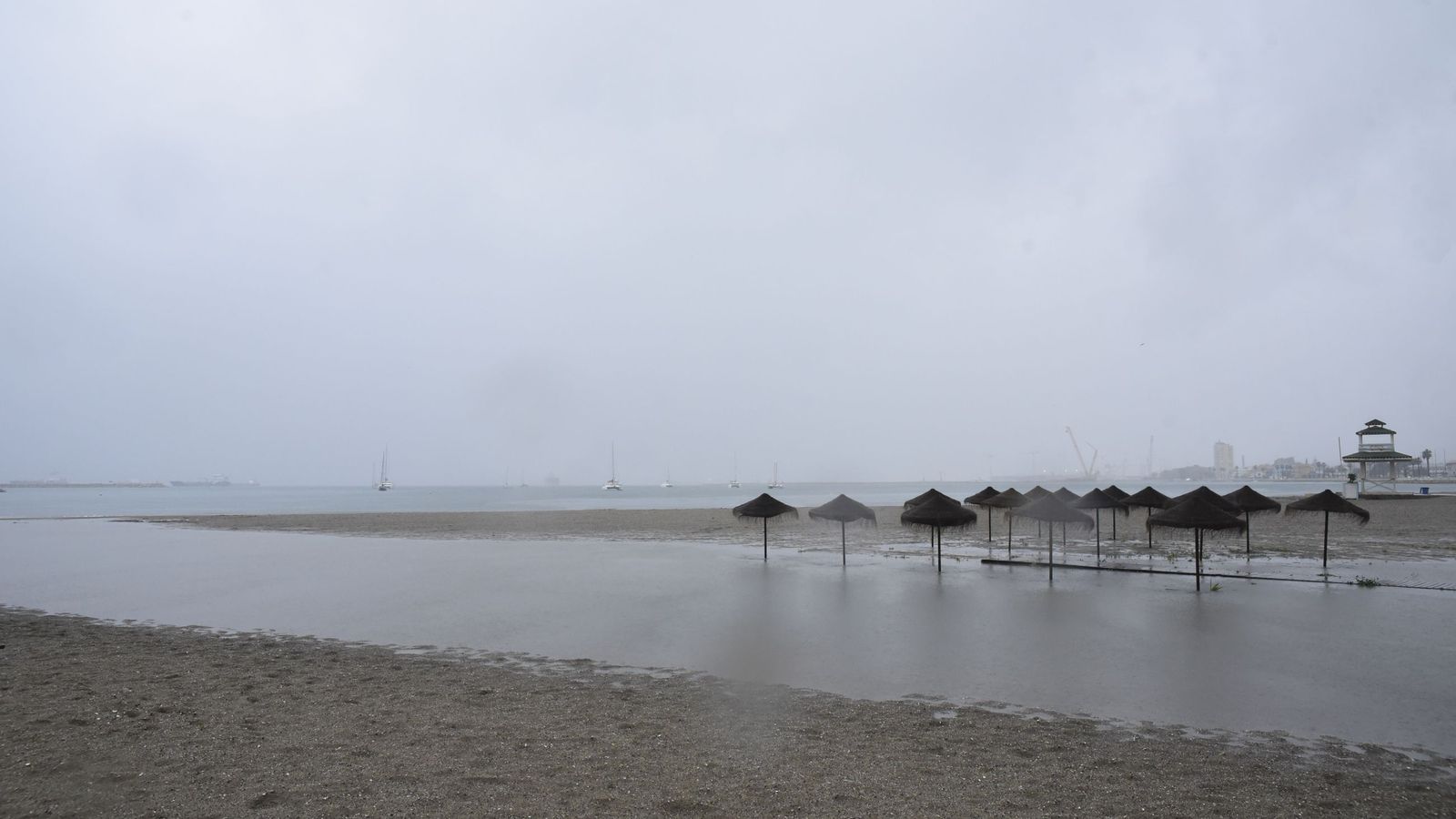 Las fotos del paso de la borrasca Francis por La Línea