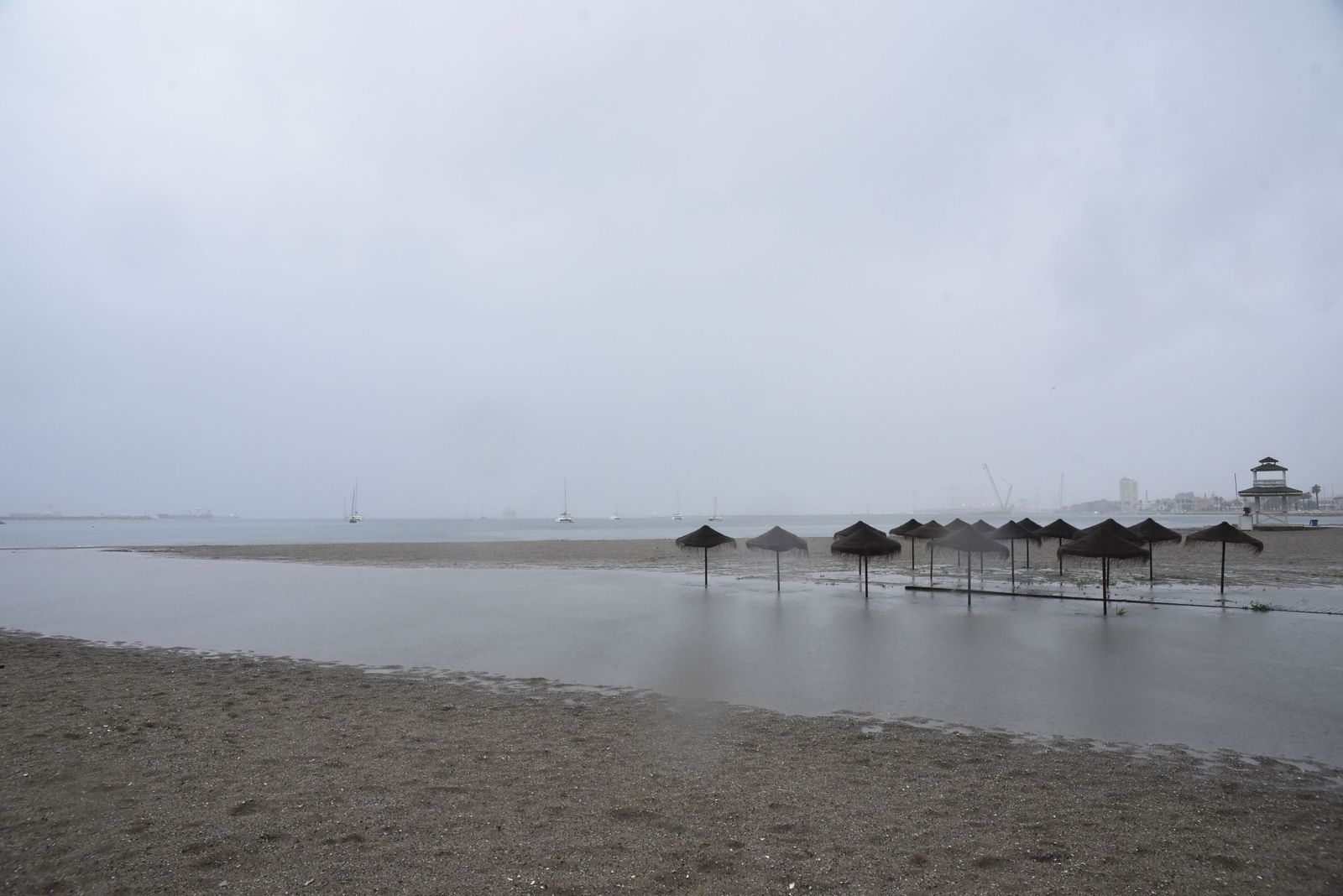 Las fotos del paso de la borrasca Francis por La Línea