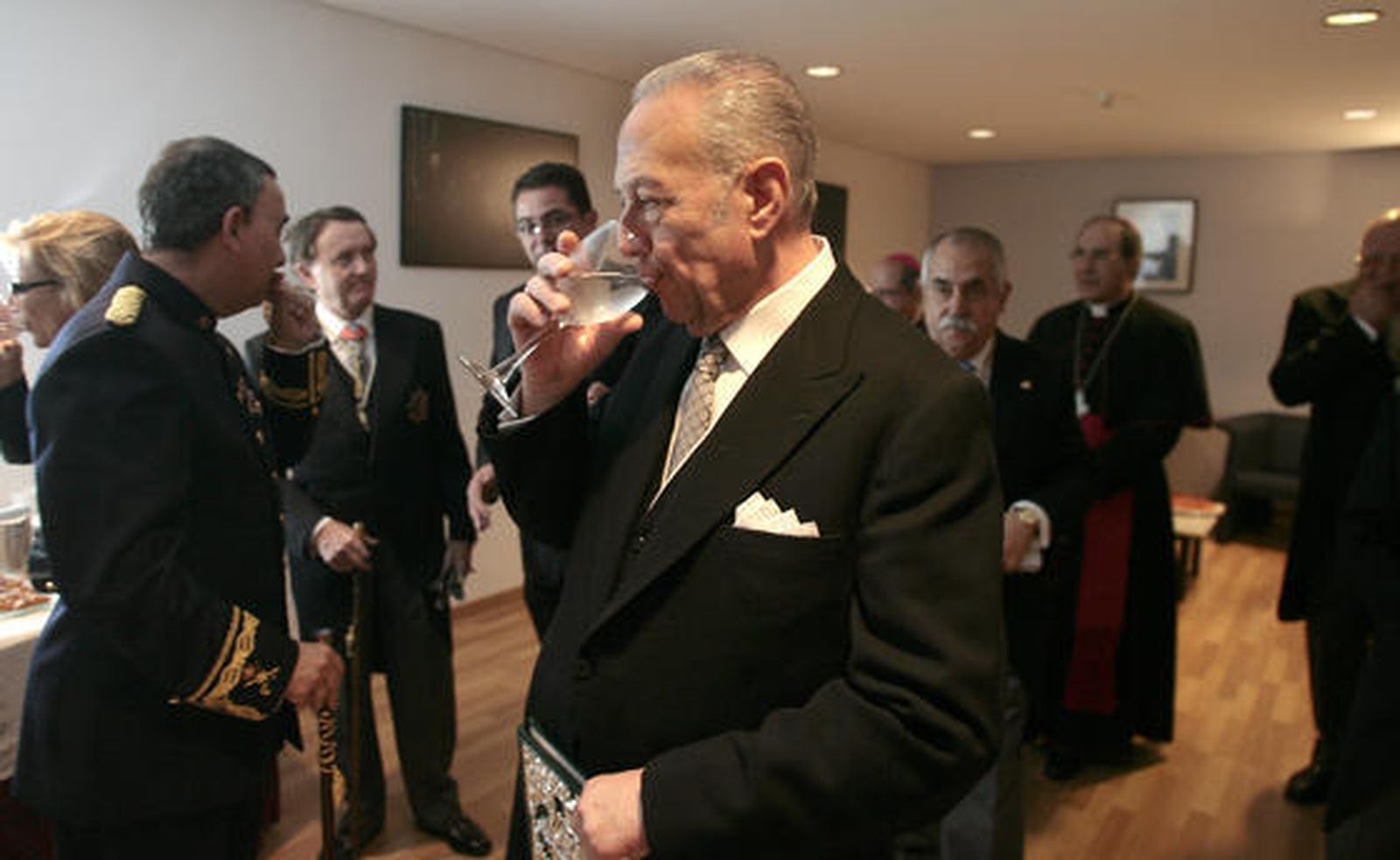 Cano-Romero antes del pregón.  Foto: Juan Carlos Munoz