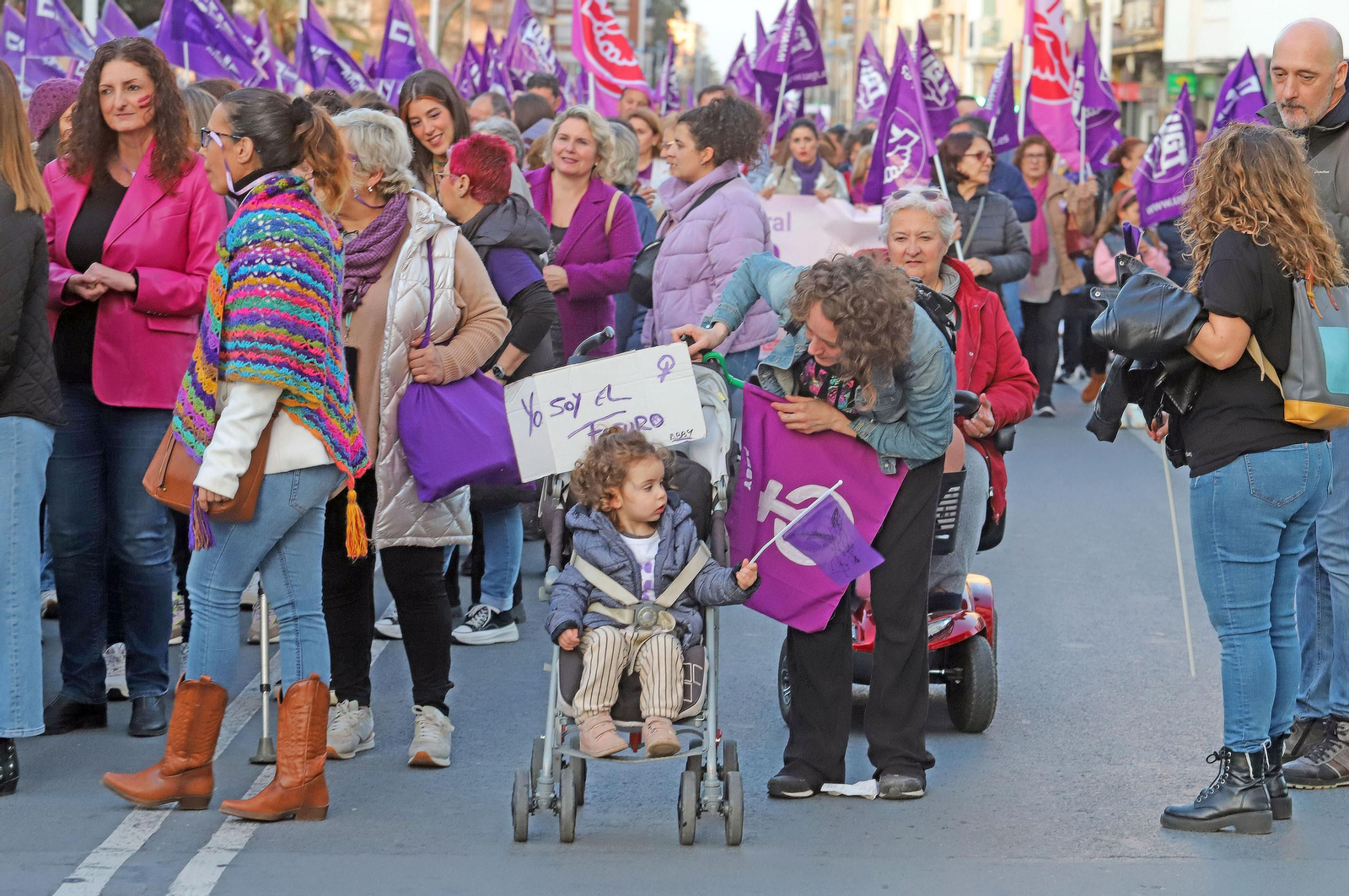 Imágenes de la manifestación del 8 de marzo, Día Internacional de la Mujer