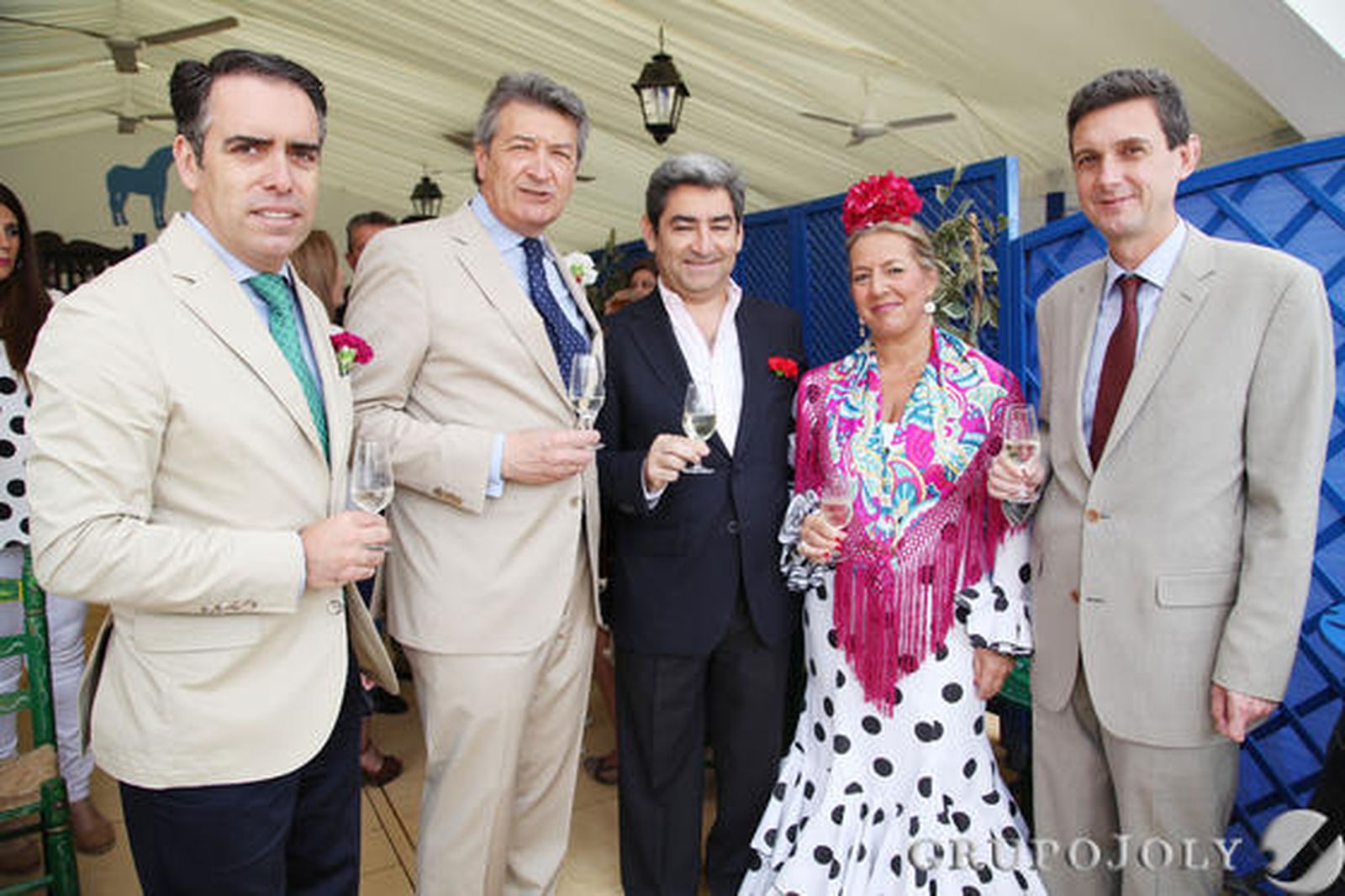 El director general del Consejo Regulador, César Saldaña; el director del Circuito Qatar, Juan Baquero y su mujer, Miguel Berraquero y Rafael Navas.

Foto: Vanesa Lobo