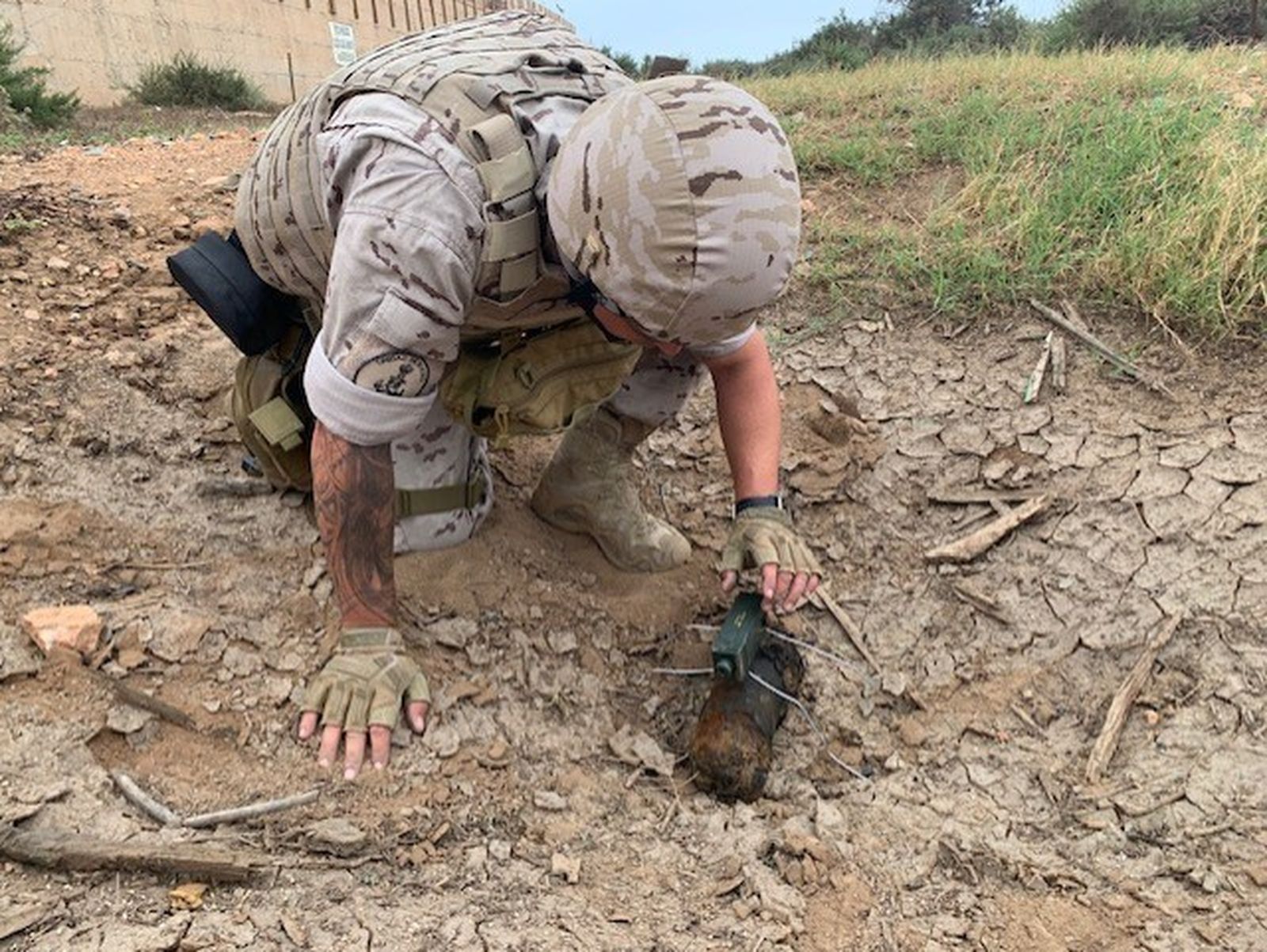 Uno de los artefactos neutralizados en Melilla.