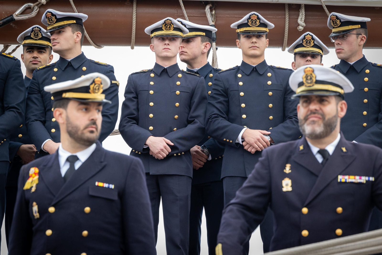 Imágenes de la despedida del 'Elcano' desde Cádiz con la Princesa Leonor como guardiamarina Imágenes de la despedida del 'Elcano' desde Cádiz con la Princesa Leonor como guardiamarina