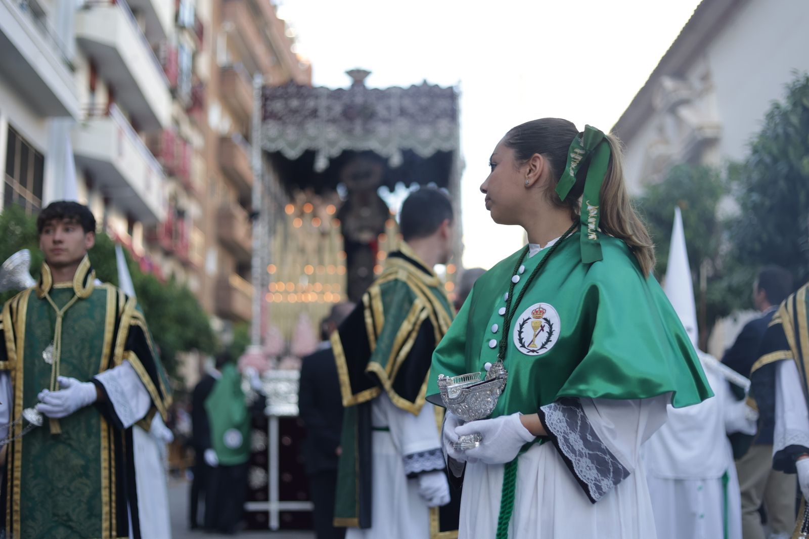 La hermandad de la Oración en el Huerto de la Semana Santa de Huelva 2023, en imágenes.