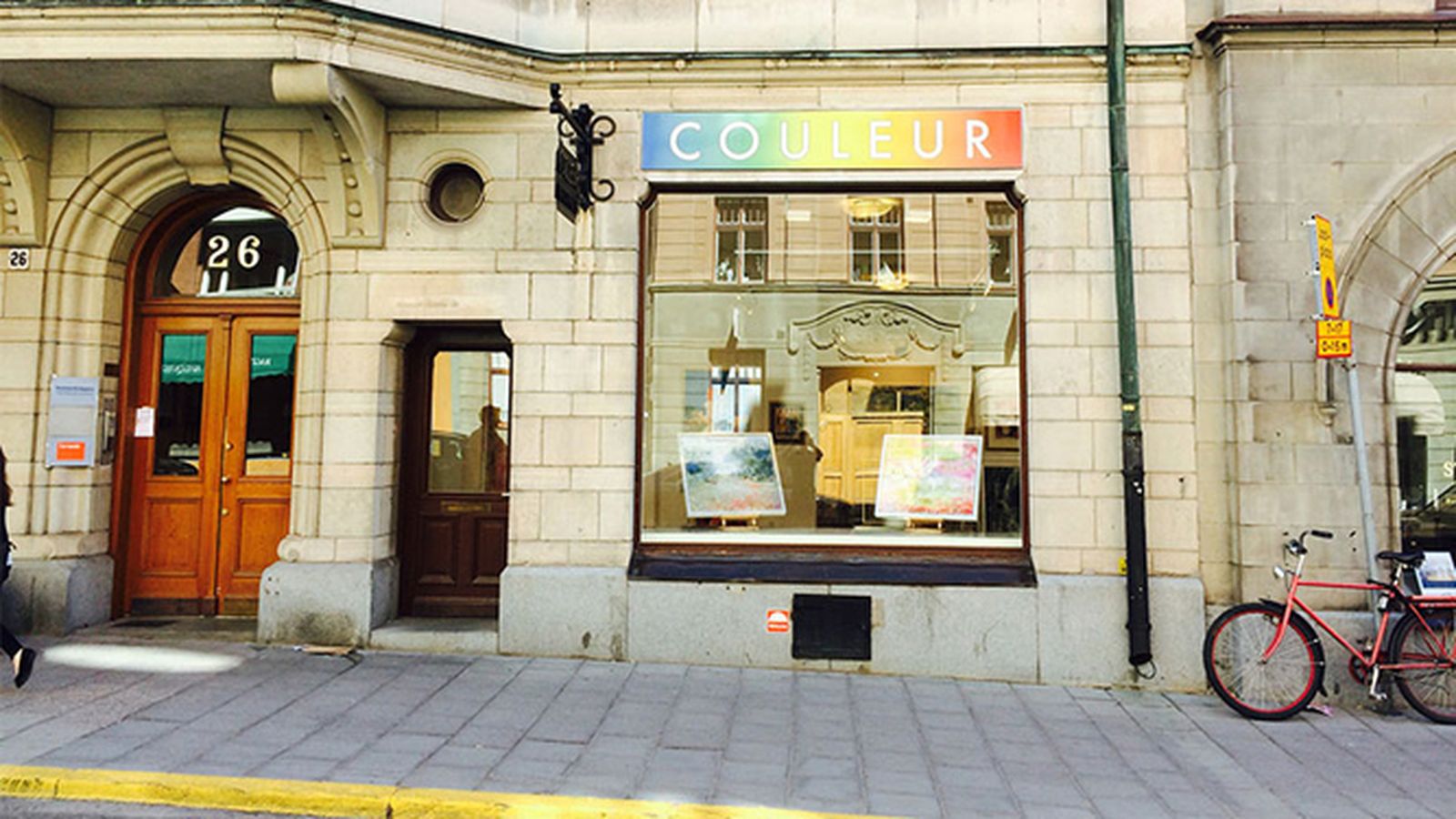 Fachada de la Galería Couleur, en Estocolmo.