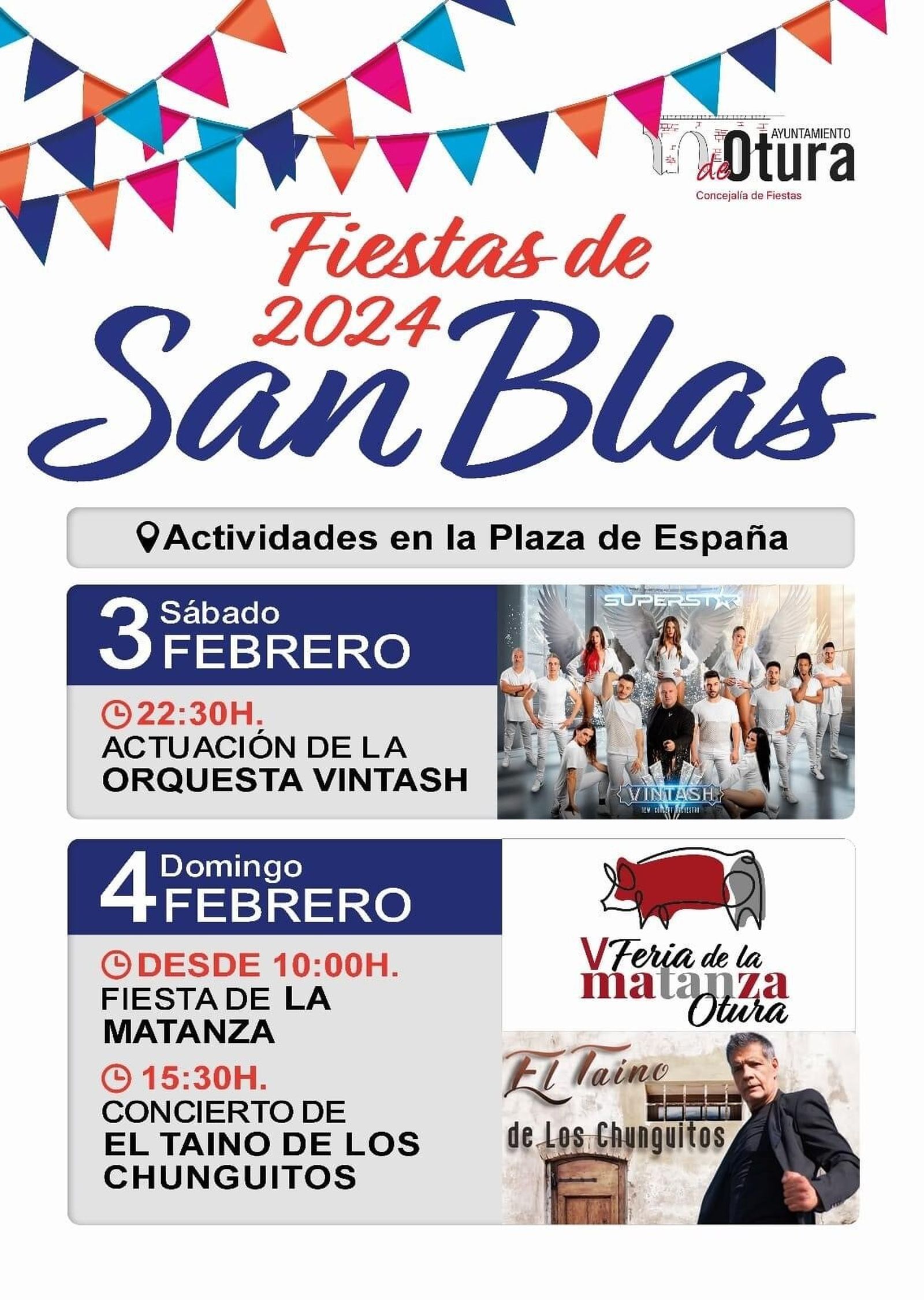 Otura de fiesta: orquesta Vintash, 'El Taíno' de los Chunguitos, degustaciones y tapas