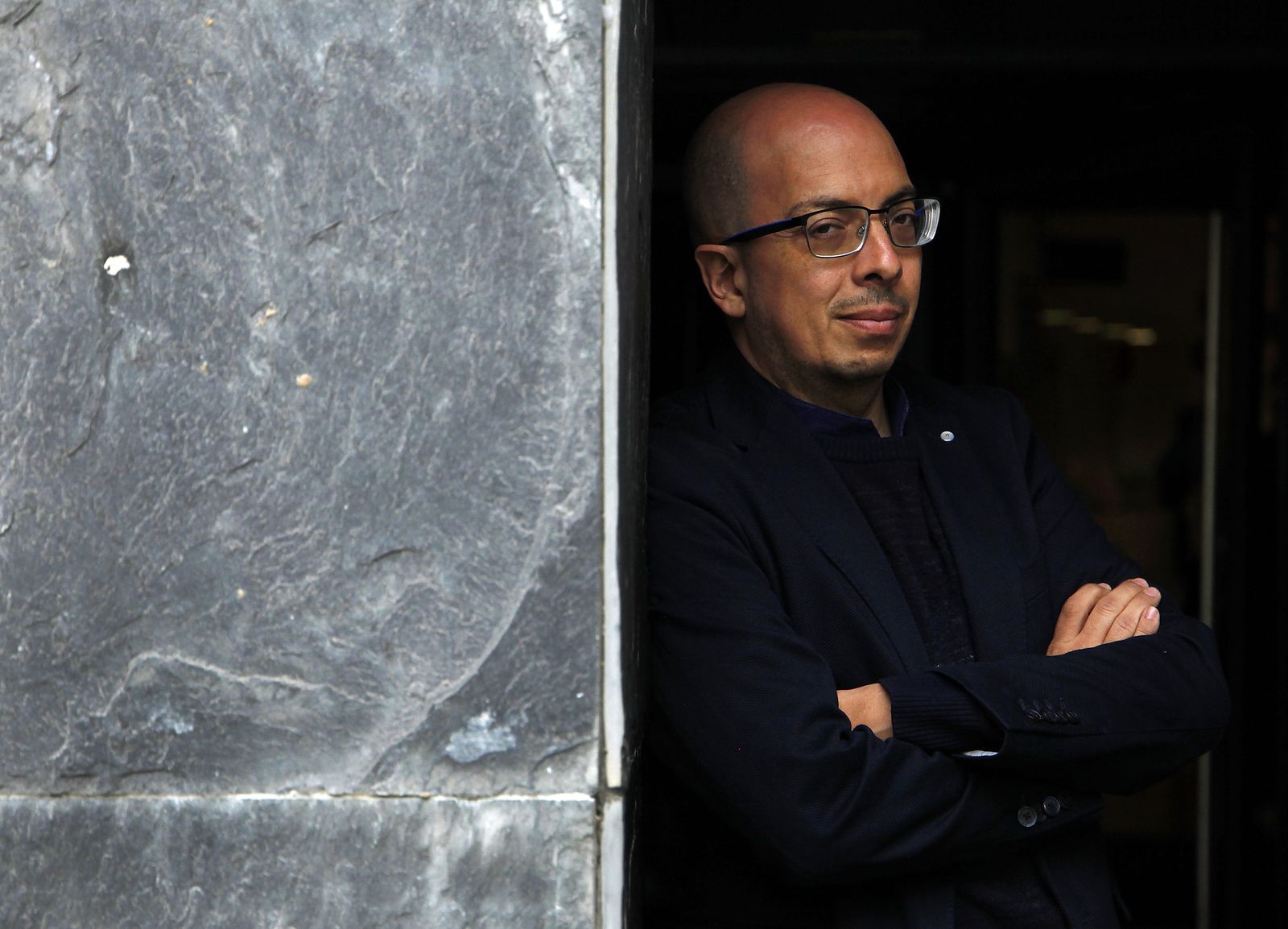 Jorge Volpi, uno de los grandes valores de la literatura hispanoamericana actual, fotografiado en su visita a Sevilla.