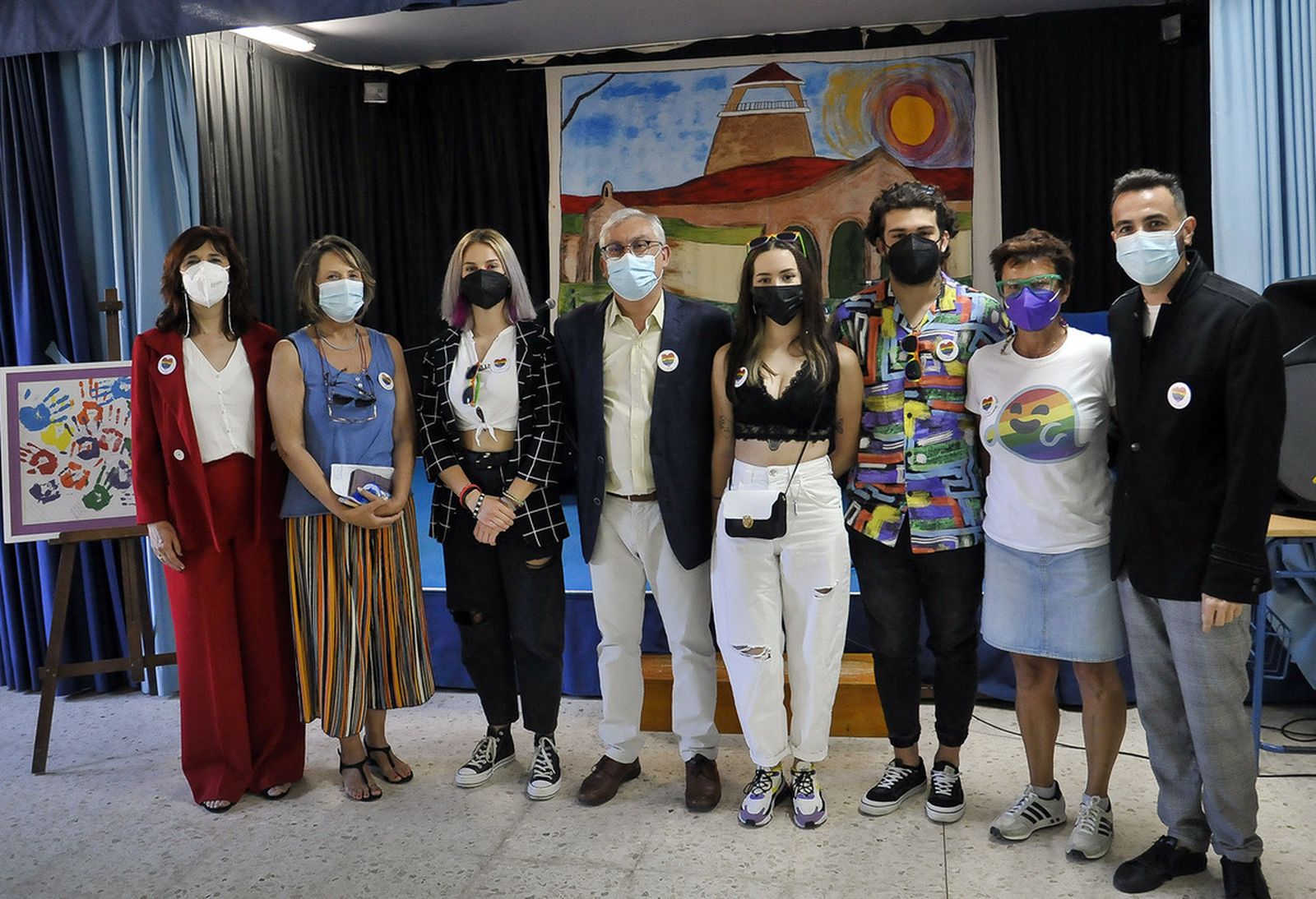 Juan Antonio Cabello, hoy en la inauguración de la Semana de la Diversidad en el IES La Granja.