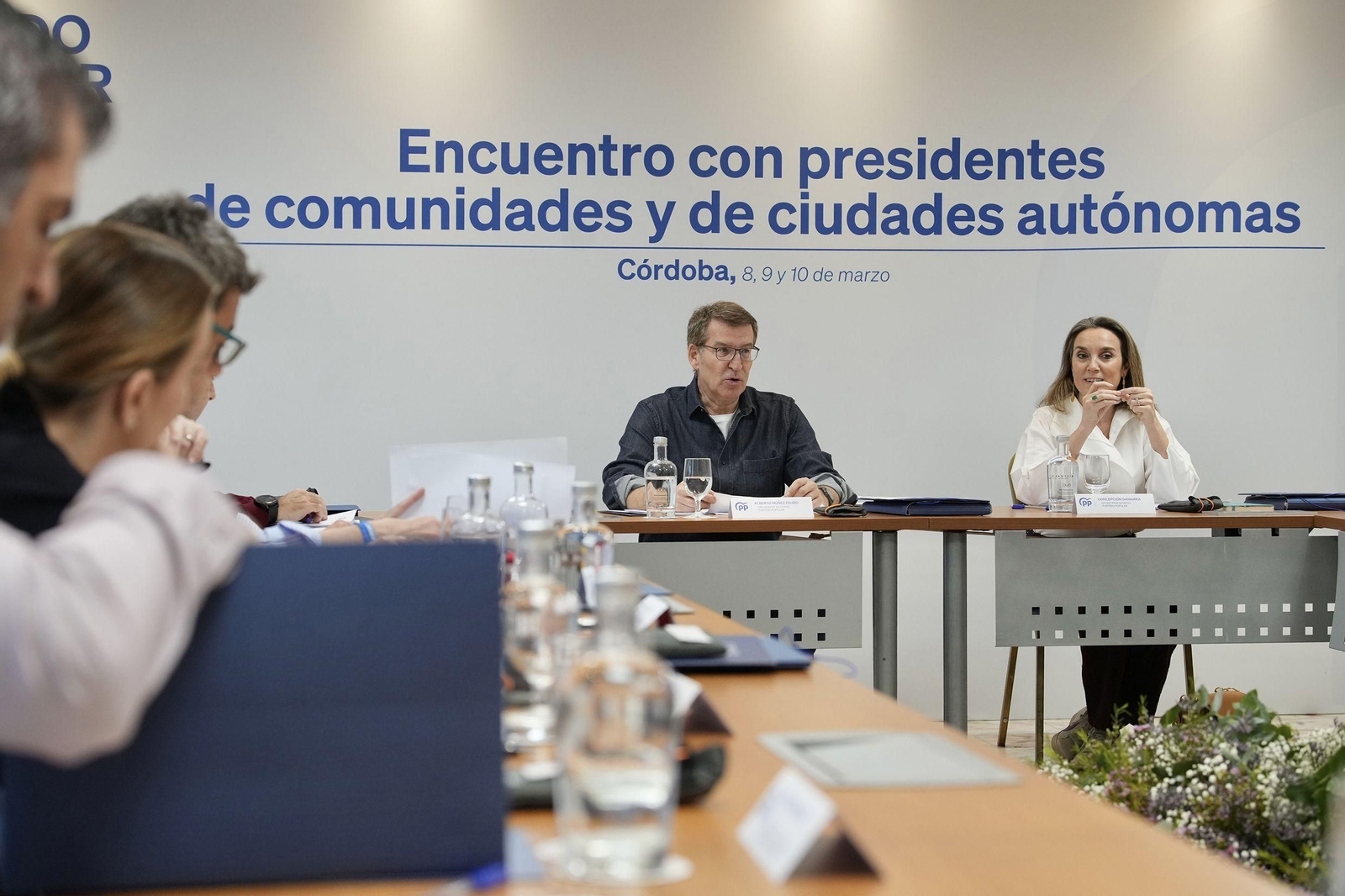 Encuentro de Feijoó con presidentes autonómicos en Córdoba.