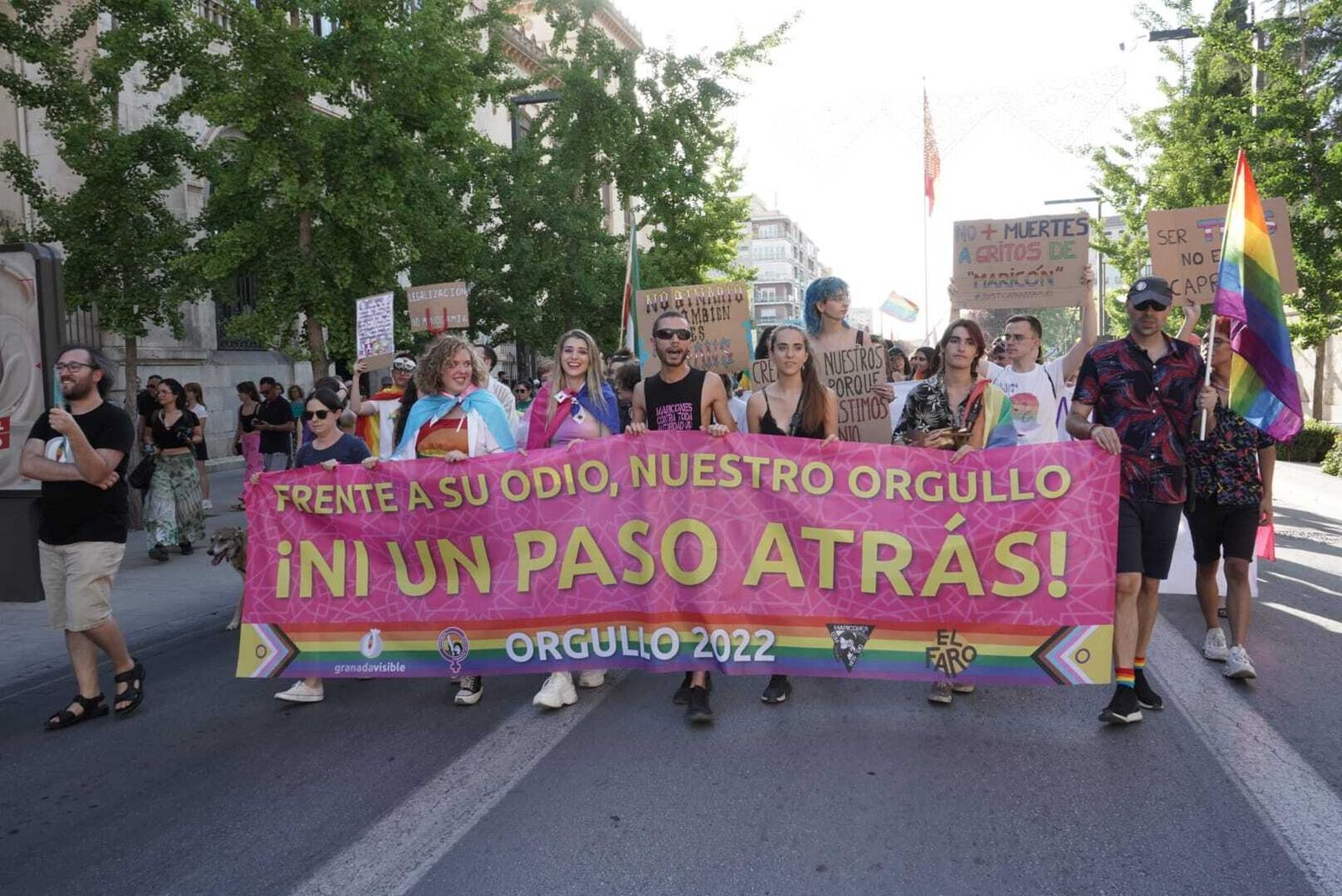 Manifestación, acto, cambio de rumbo y un ataque homófobo en el día del Orgullo LGBTI en Granada