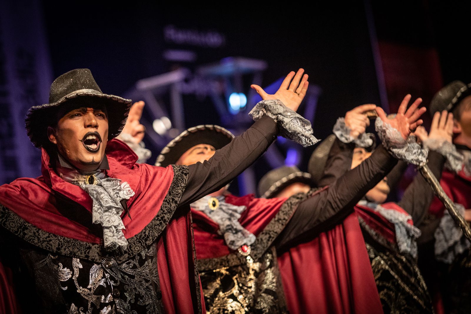 La comparsa 'Soy yo' durante su actuacion