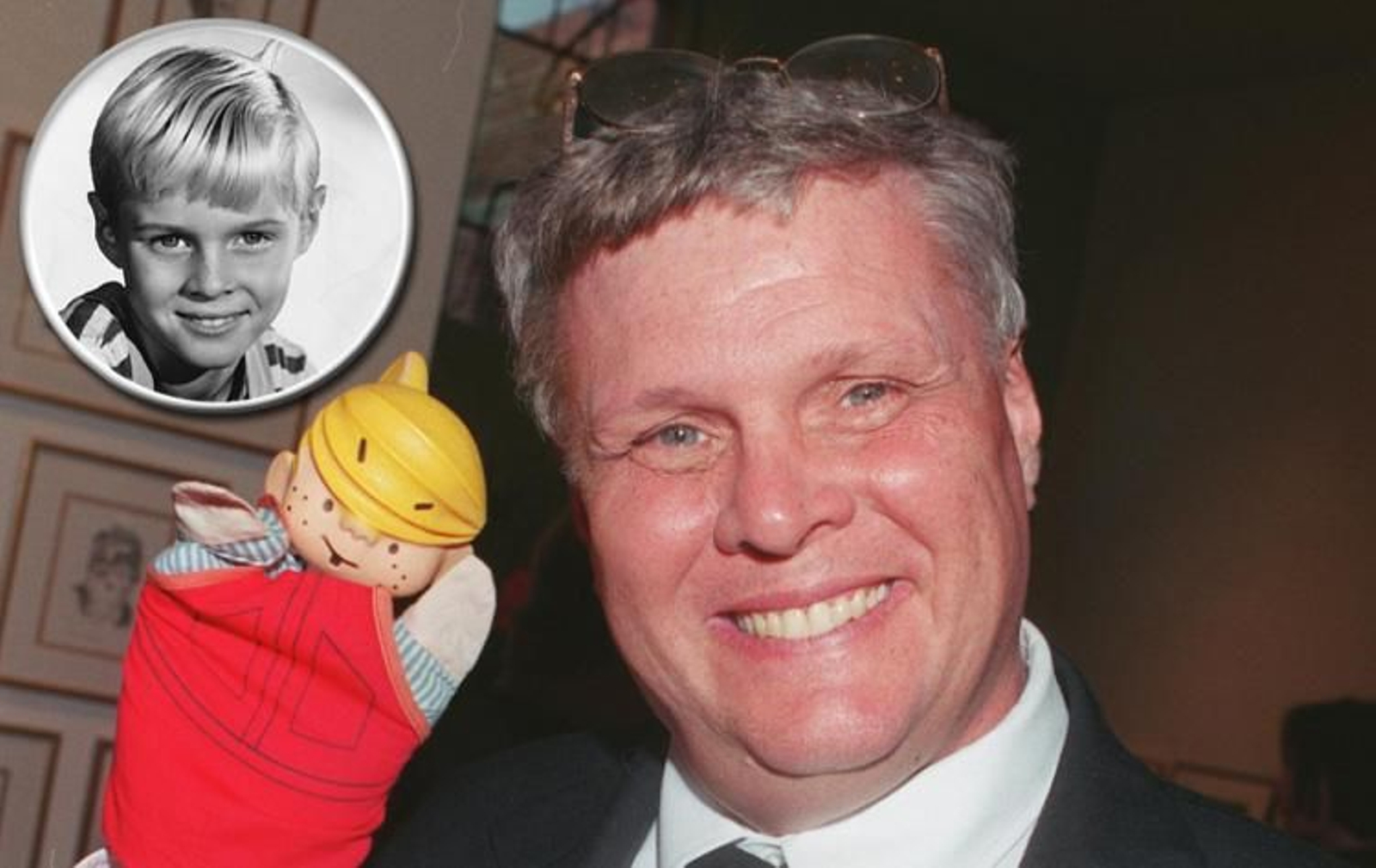 Jay North de adulto y de niño como Daniel el Travieso