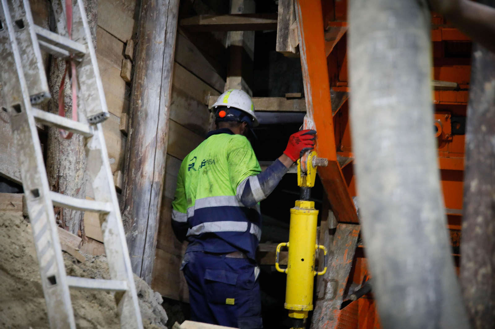Así están las obras del túnel de Viator en la línea de alta velocidad de Adif, en imágenes