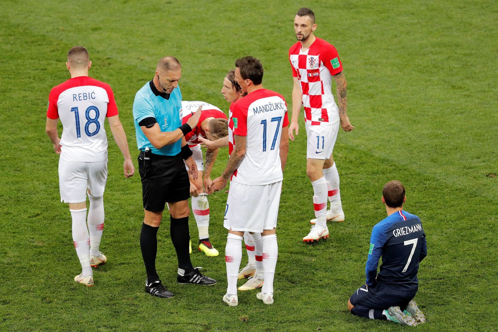 El Francia-Croacia de la final del Mundial de Rusia, en imágenes