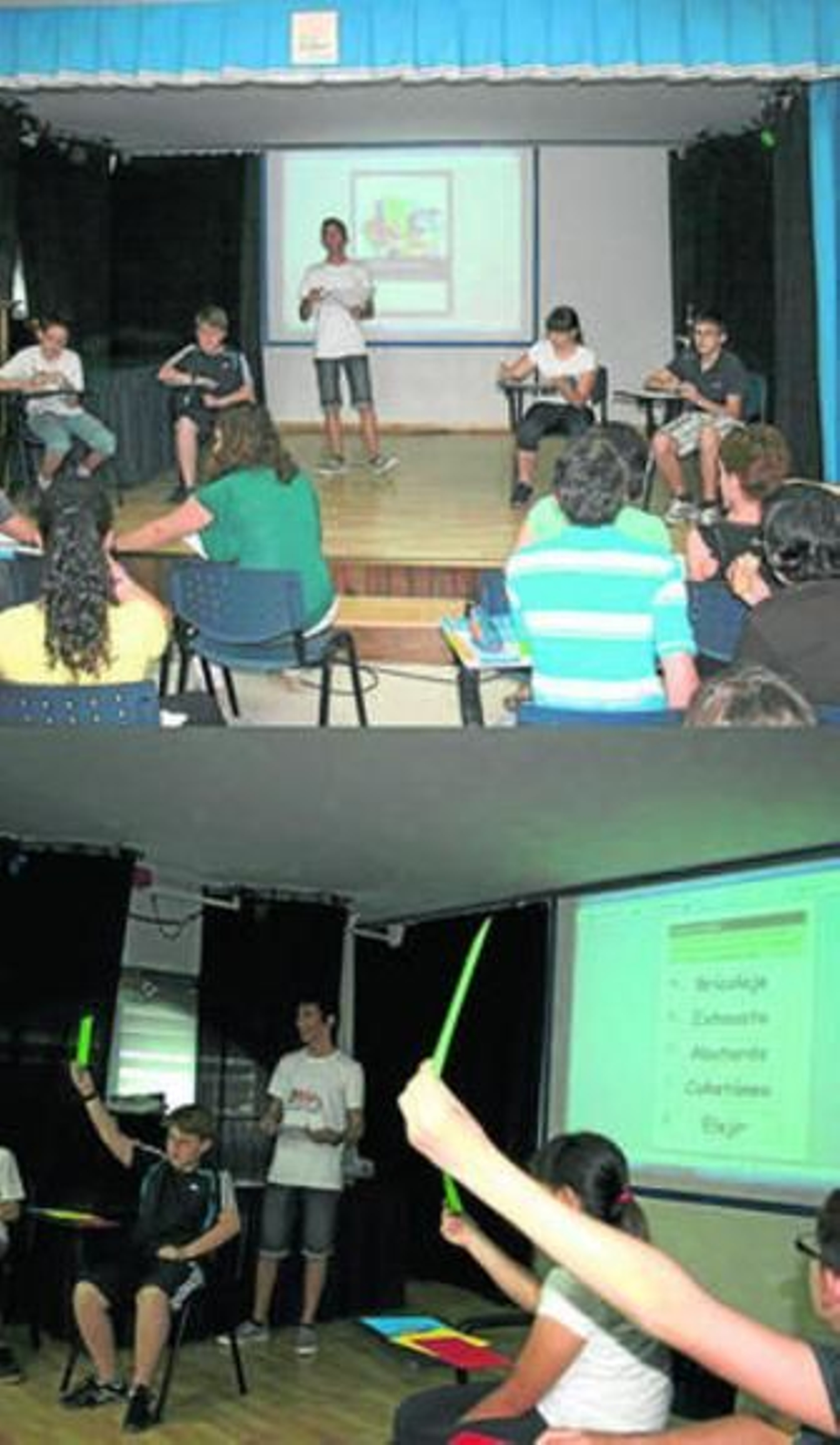 El concurso de Ortografía tuvo una animada participación.