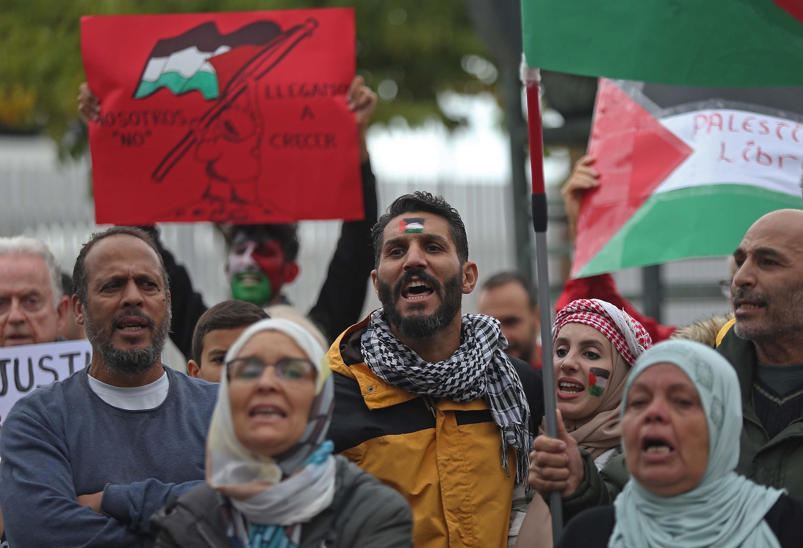 Fotos de la concentración por Palestina en Algeciras