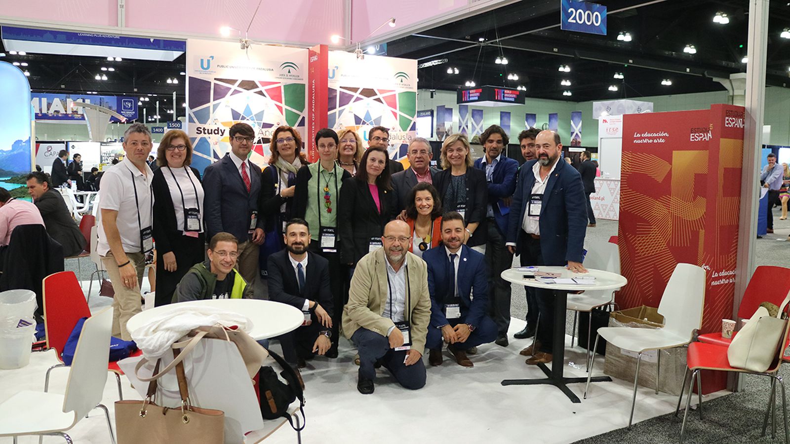 La delegación andaluza, en Nafsa 2017