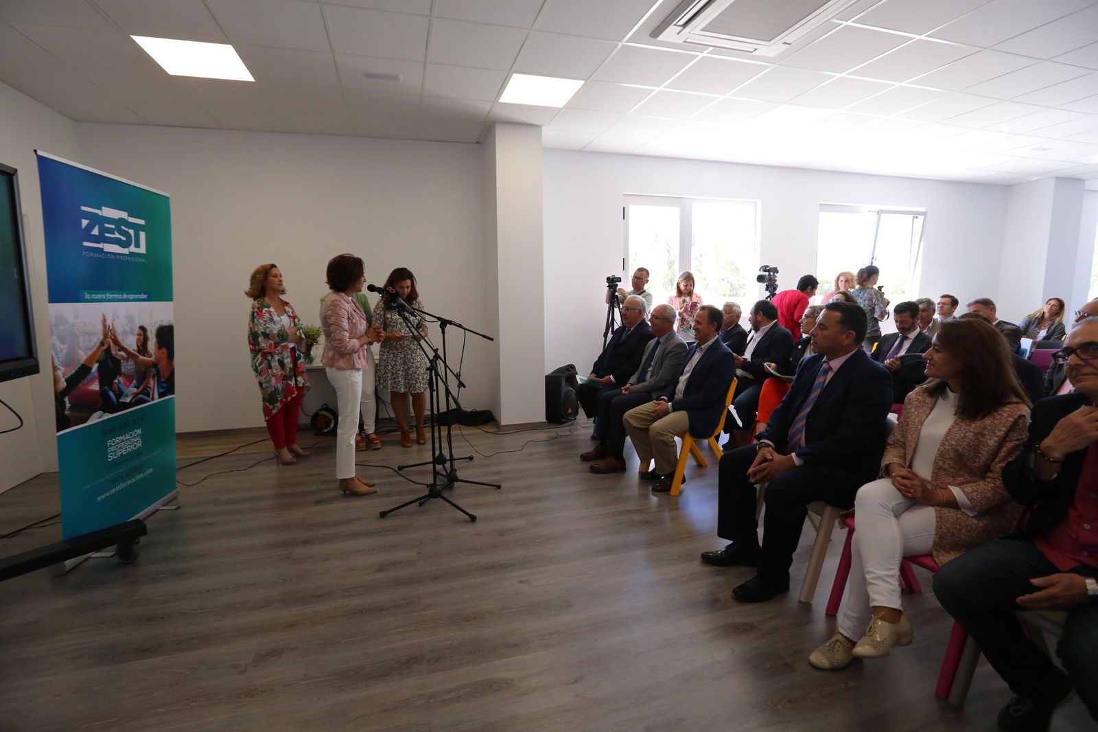 Momento del acto que se desarrolló ayer en las nuevas dependencias formativas.