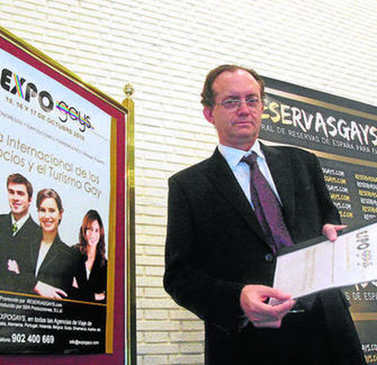 Javier Checa, presidente de la I Feria Expogays 2010.