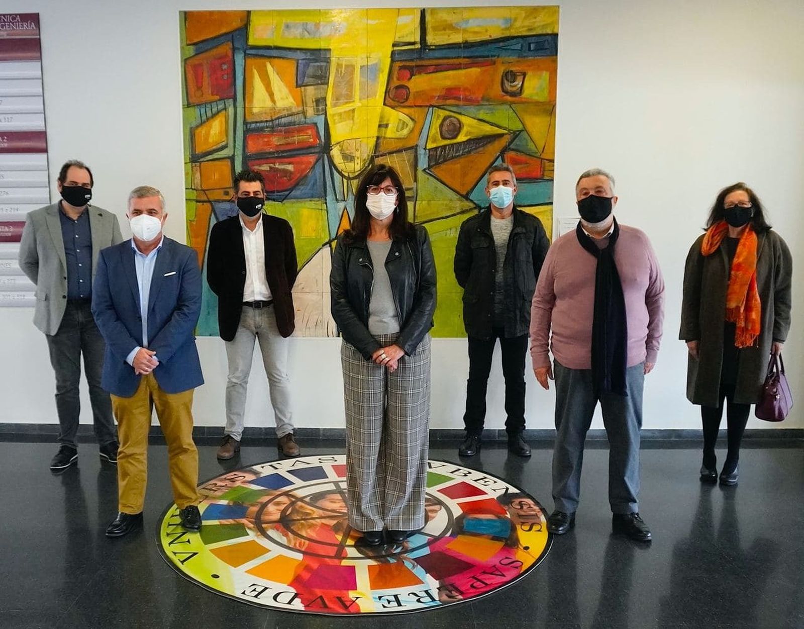 Presentación del mural de la ETSI.