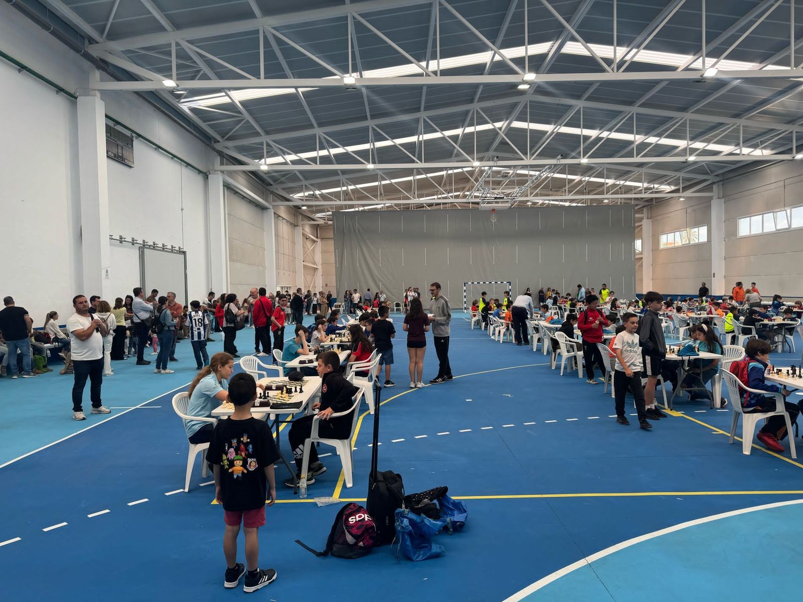 La nave polivalente del Pabellón Municipal de Deportes acogió la final ajedrecística