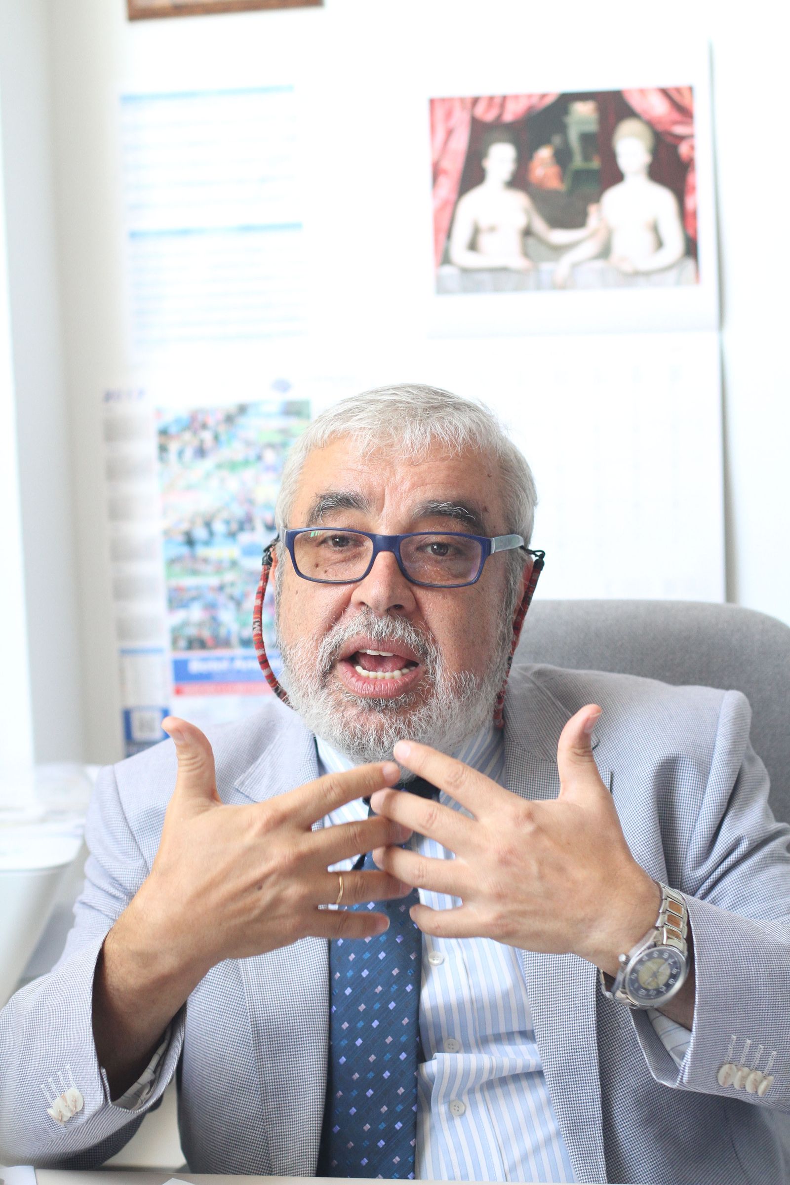 Un momento de la entrevista