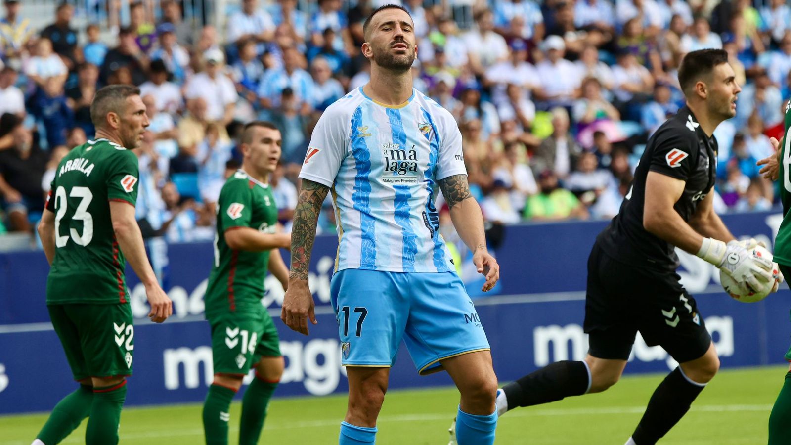El Málaga CF - Eibar, en fotos