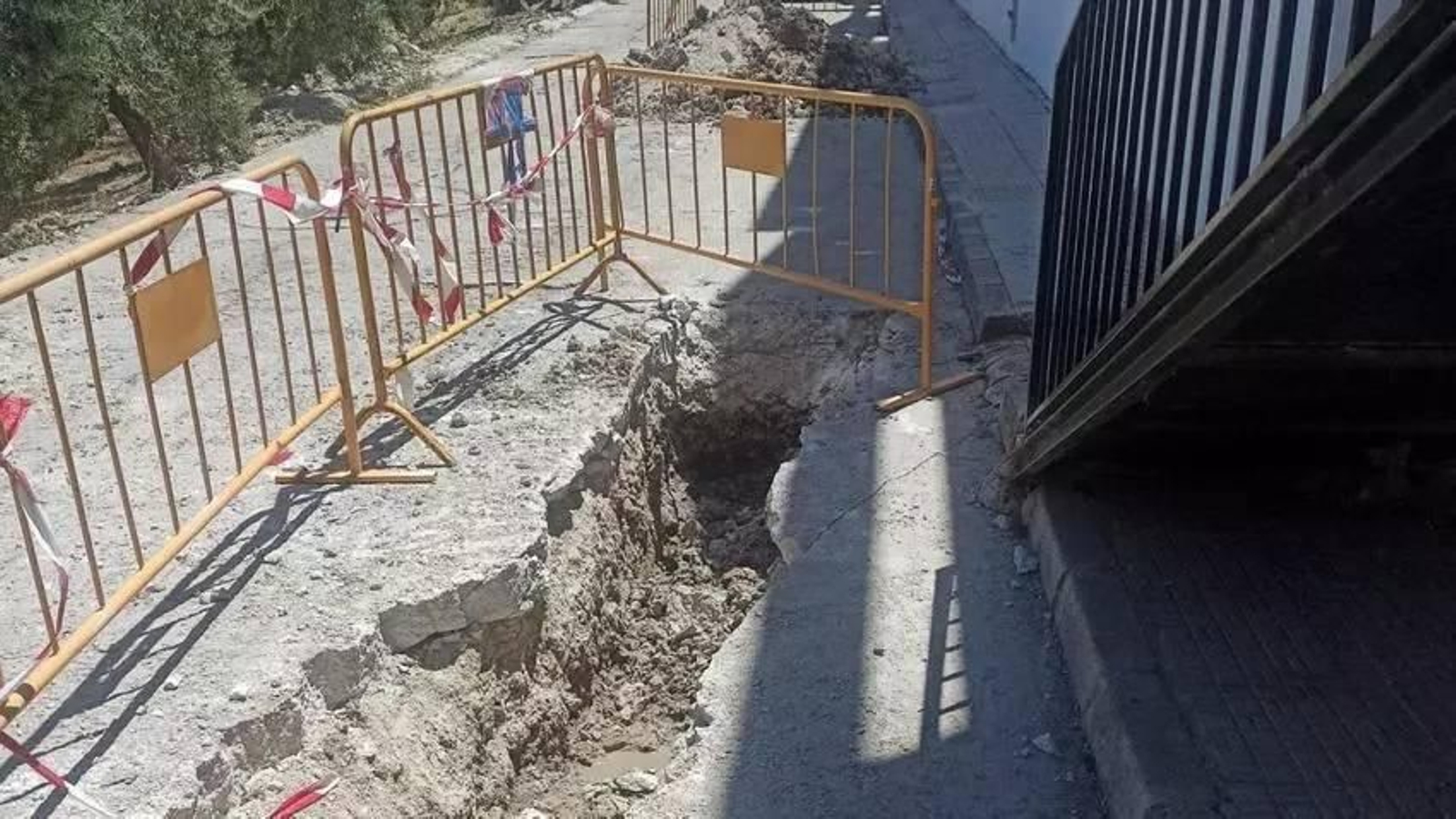 Obras de agua en Solera