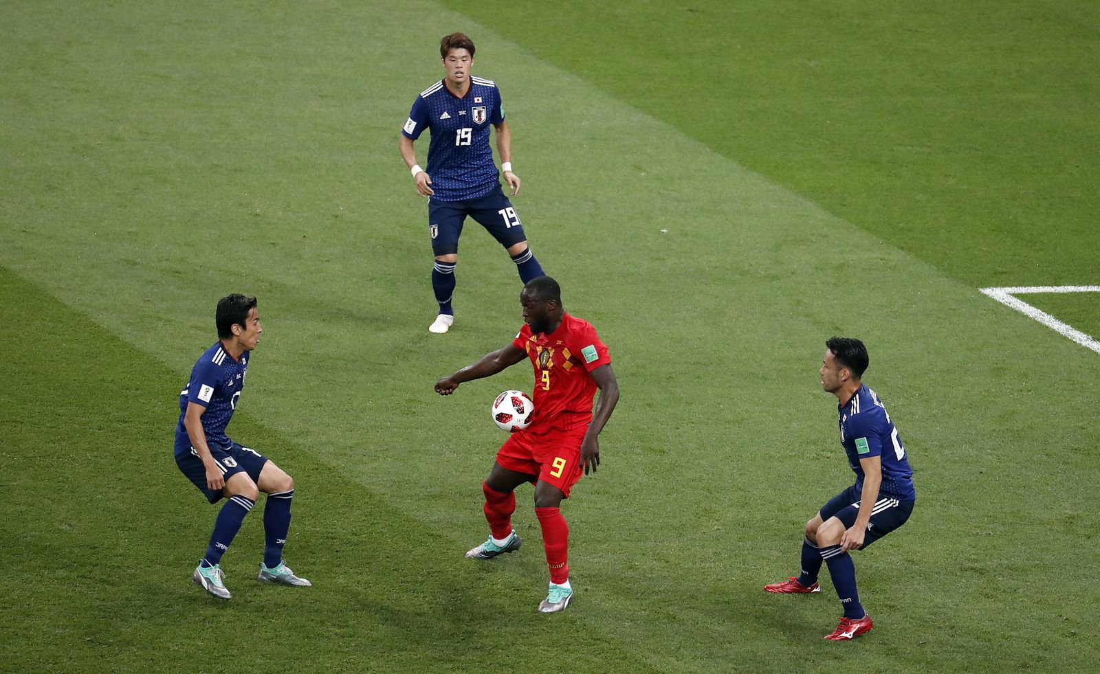 Las imágenes del Bélgica-Japón