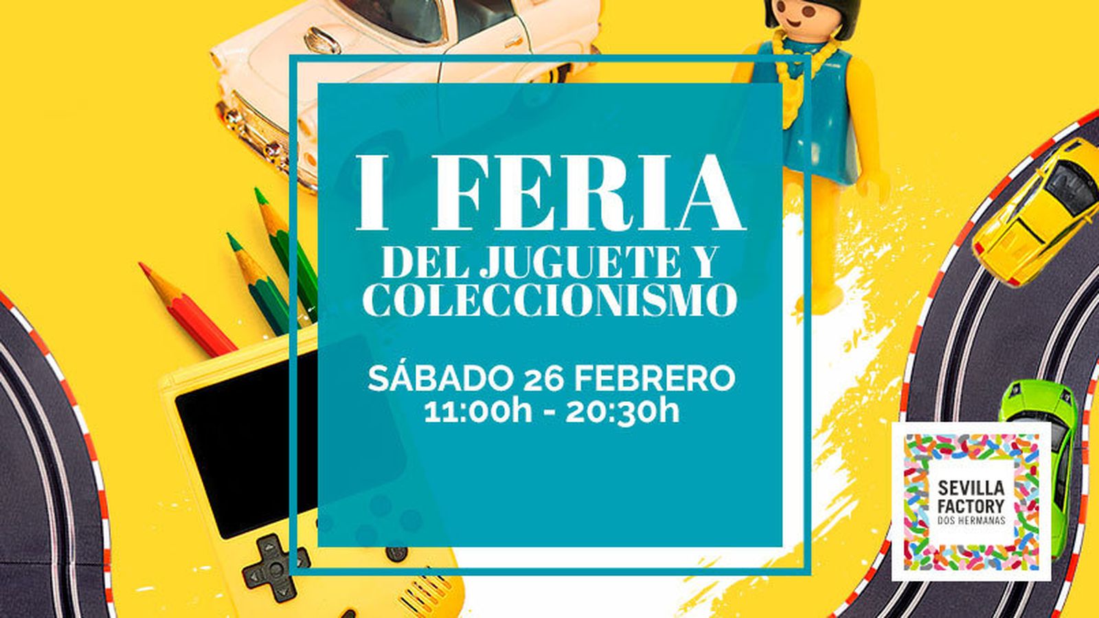 Cartel de la I Feria del Juguete y Coleccionismo.