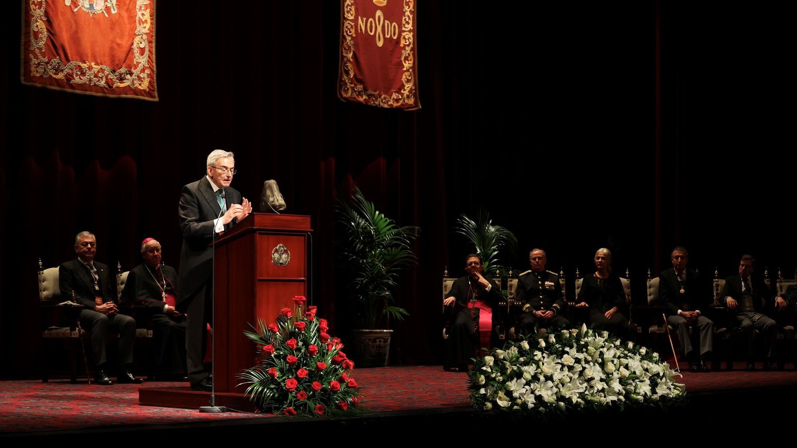 El pregonero durante durante su intervención.