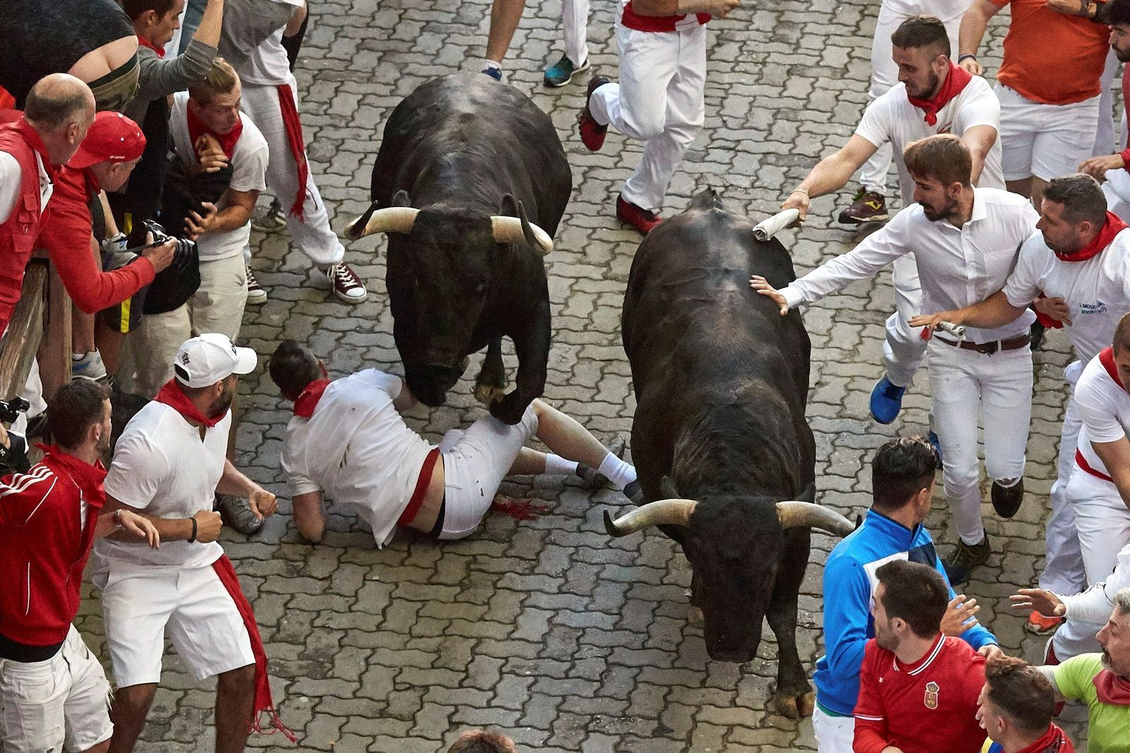 El quinto encierro de San Fermin 2019 en imágenes