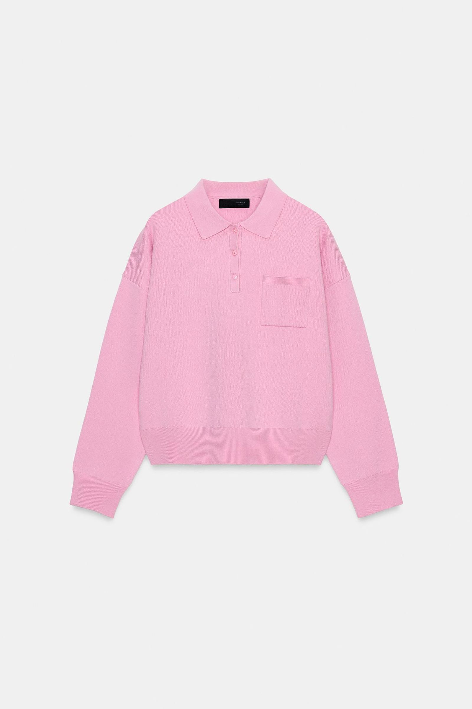Polo rosa de Zara.